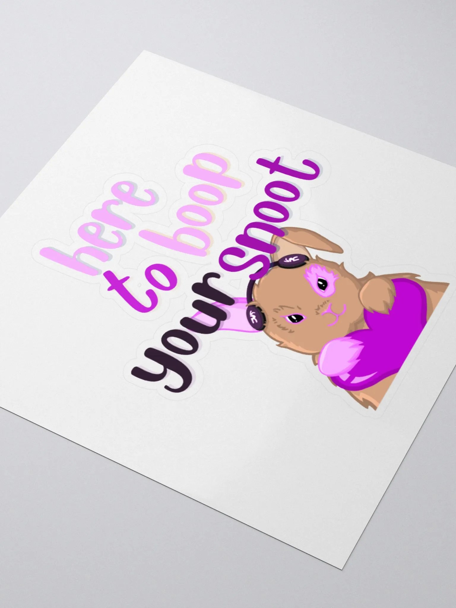 Boop Your Snoot Rabbit Sticker product image (8)