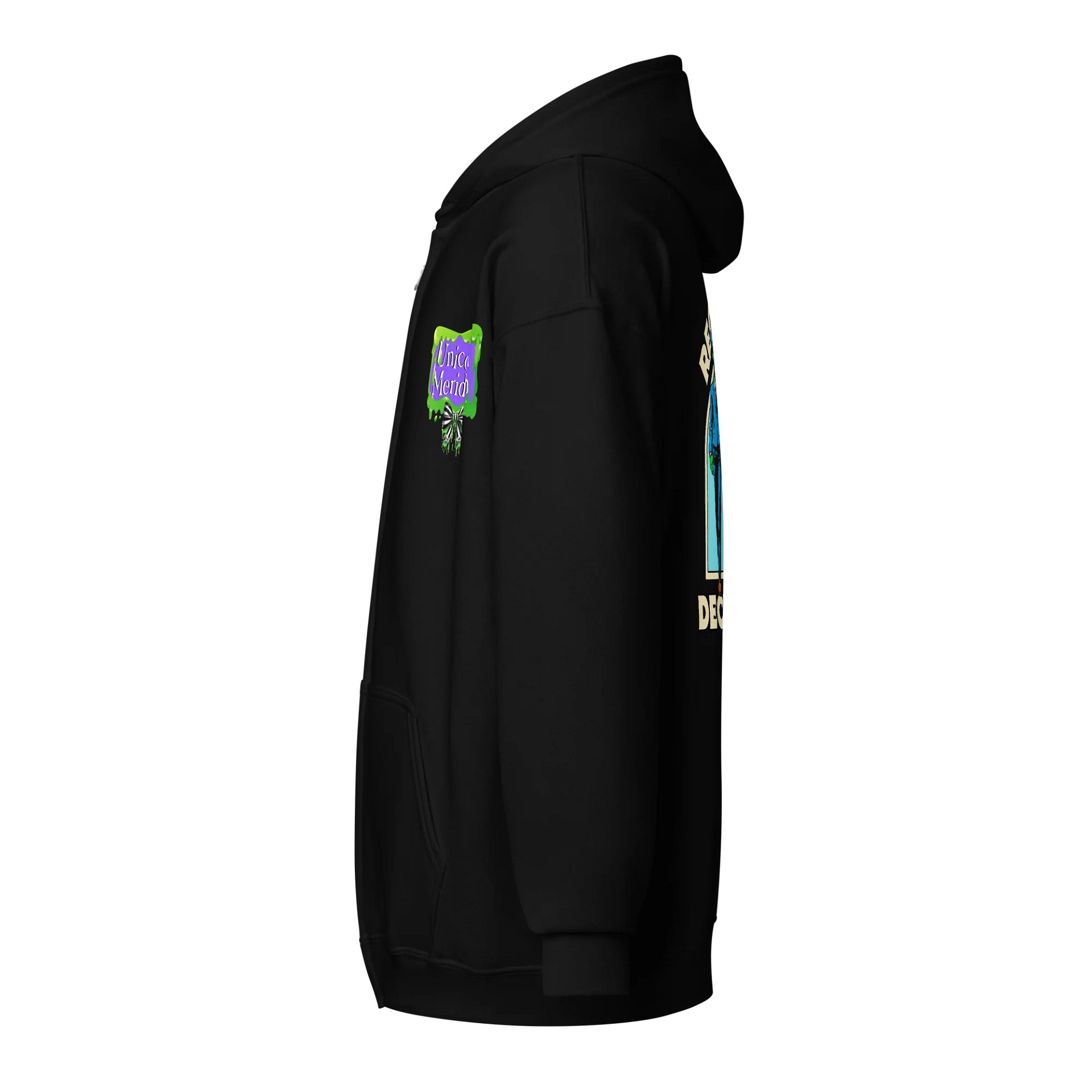 [UM} Bear Recently Deceased - Unisex Graphic Zip Hoodie product image (3)