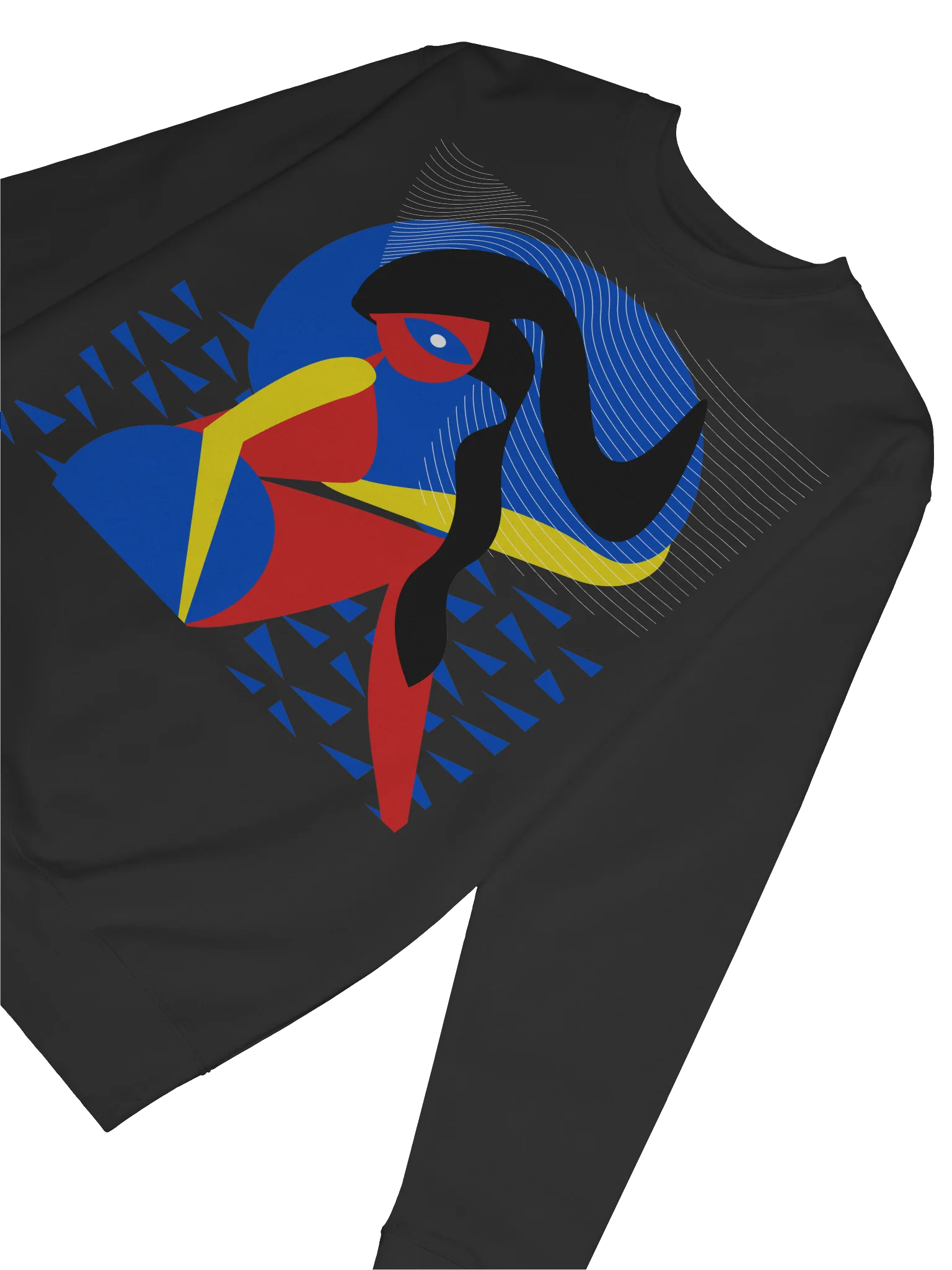 Sweater: Colorful abstract woman bathing in water product image (6)