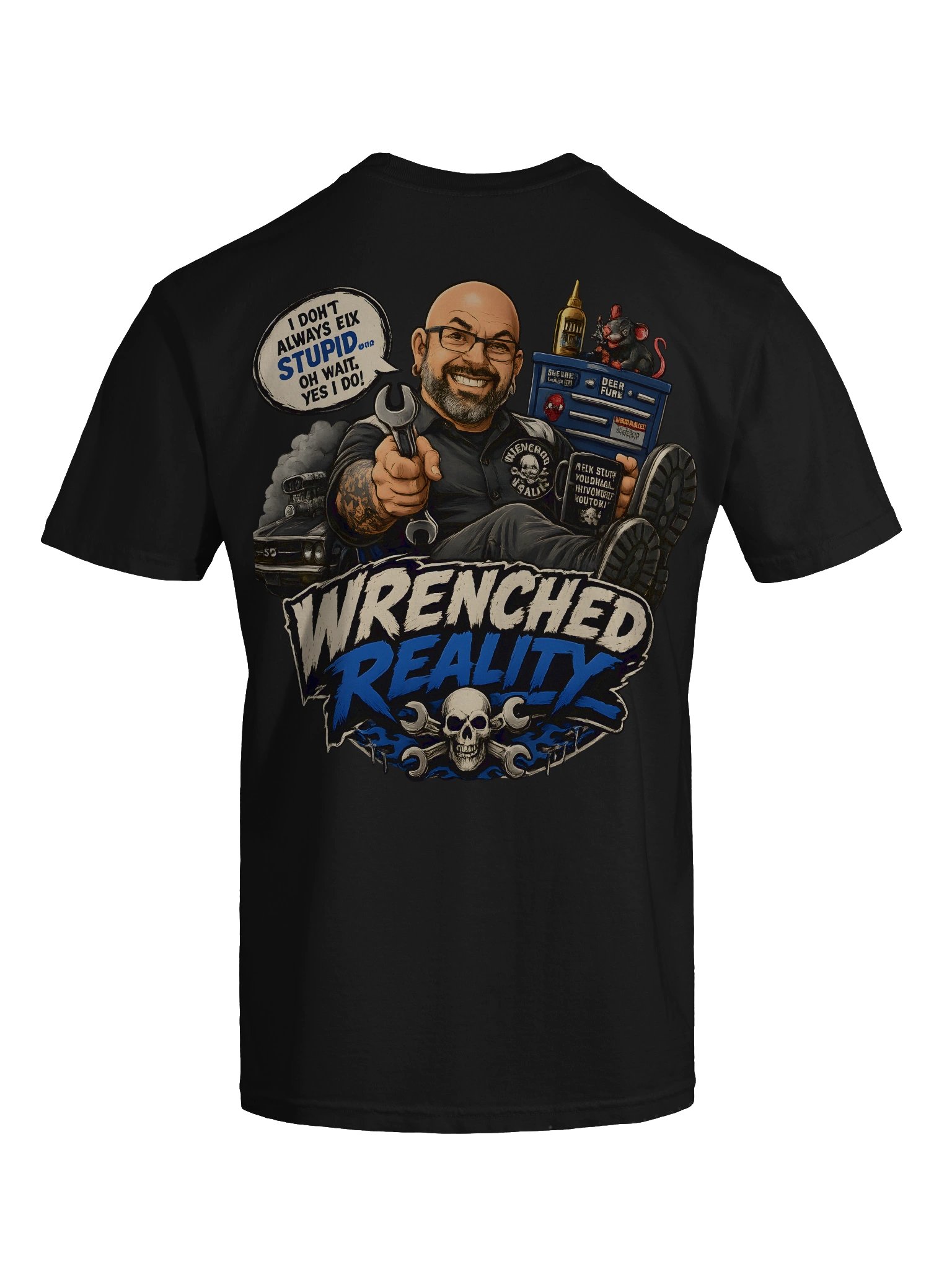 WRENCHED REALITY Flame & Wrench Heavyweight Tee product image (41)