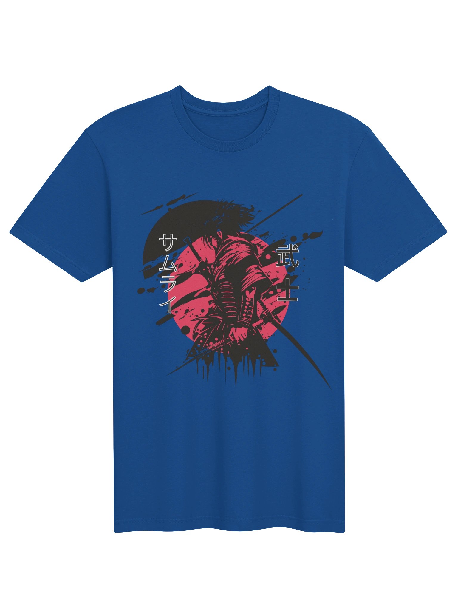 Crimson Samurai Warrior Japanese Graphic T-Shirt - unisex product image (1)