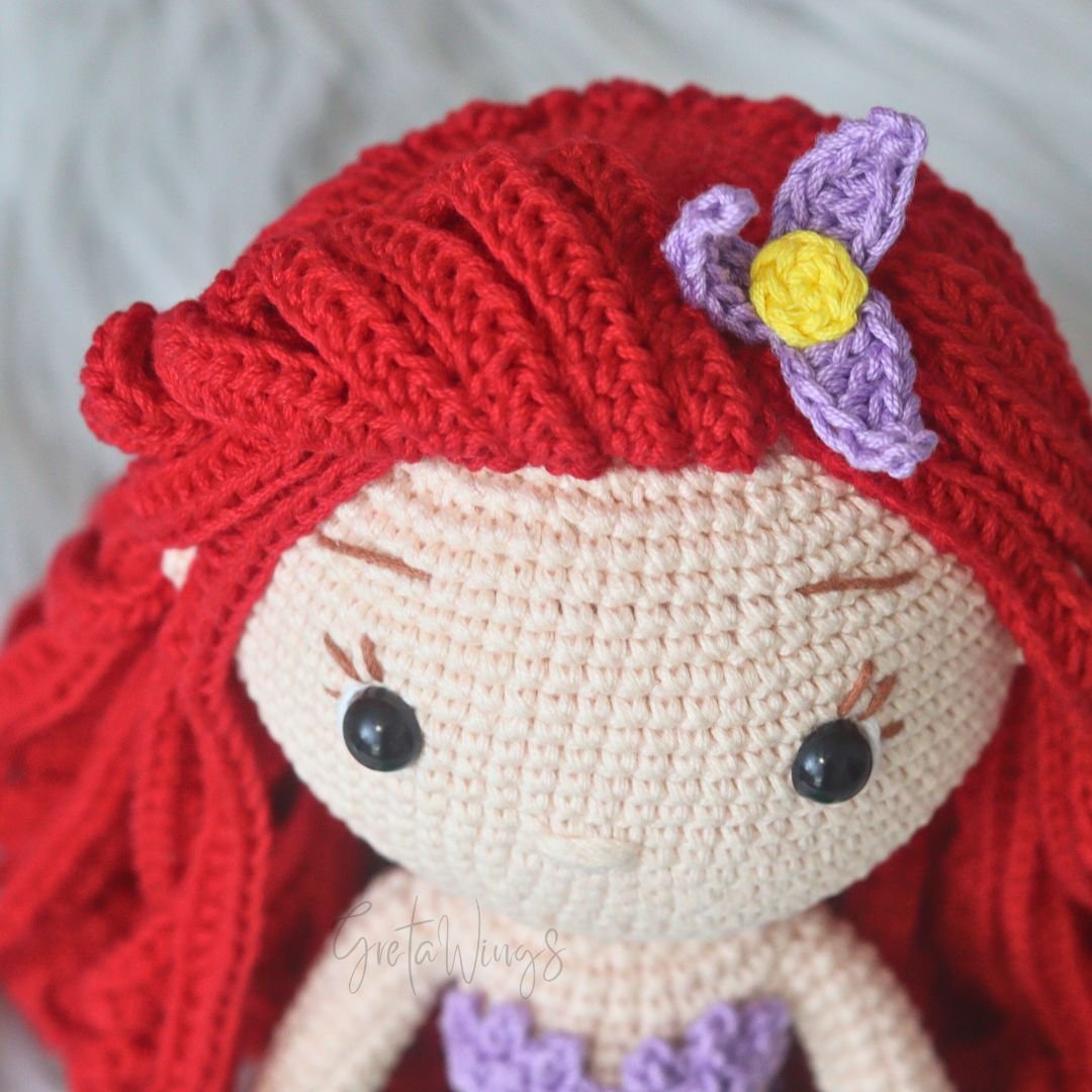 Patrón Amigurumi de Ariel – Versión Sirena (Descarga Digital) product image (5)