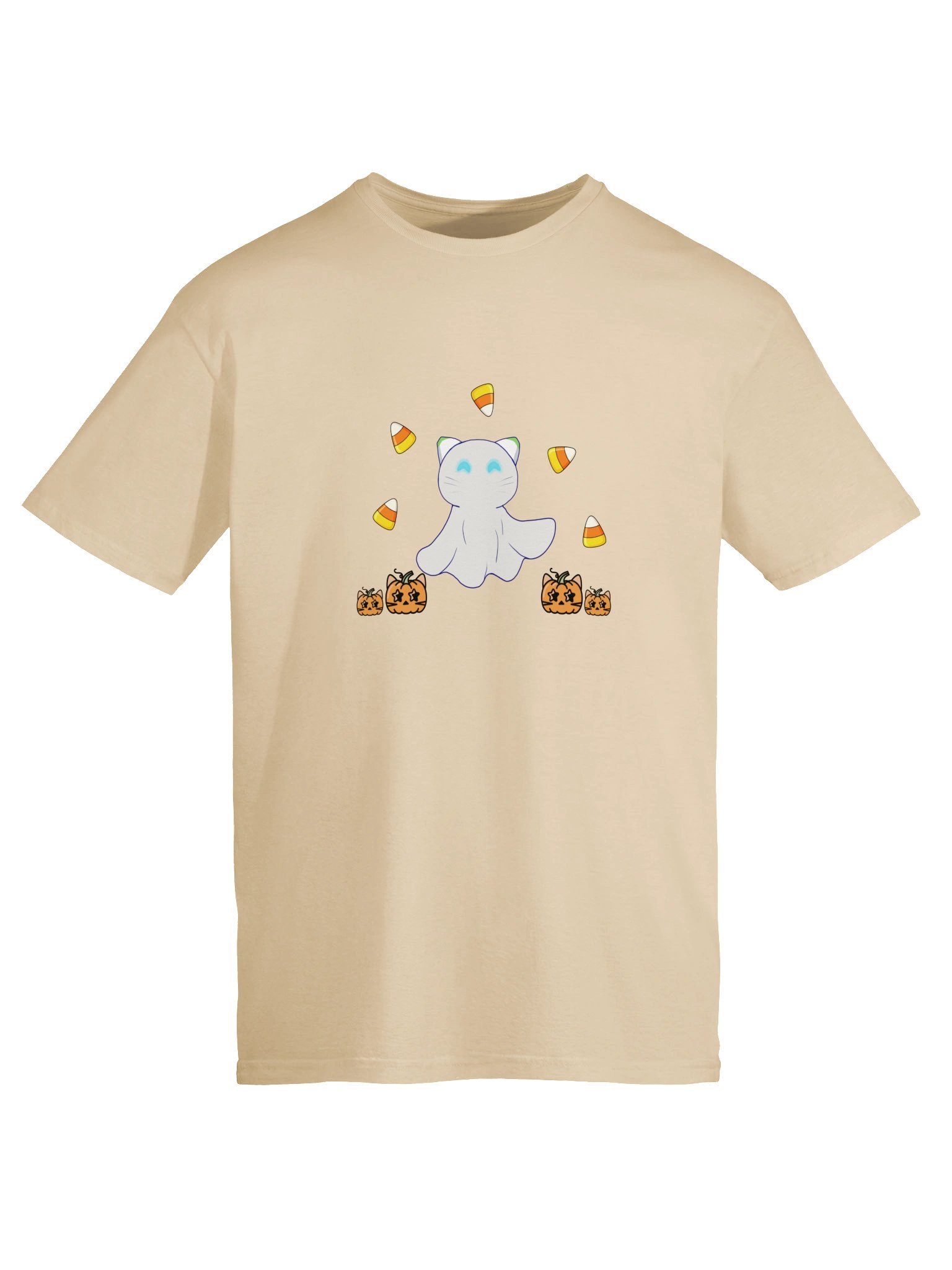 Ghost Catbot Pumpkin Patch T-Shirt product image (24)