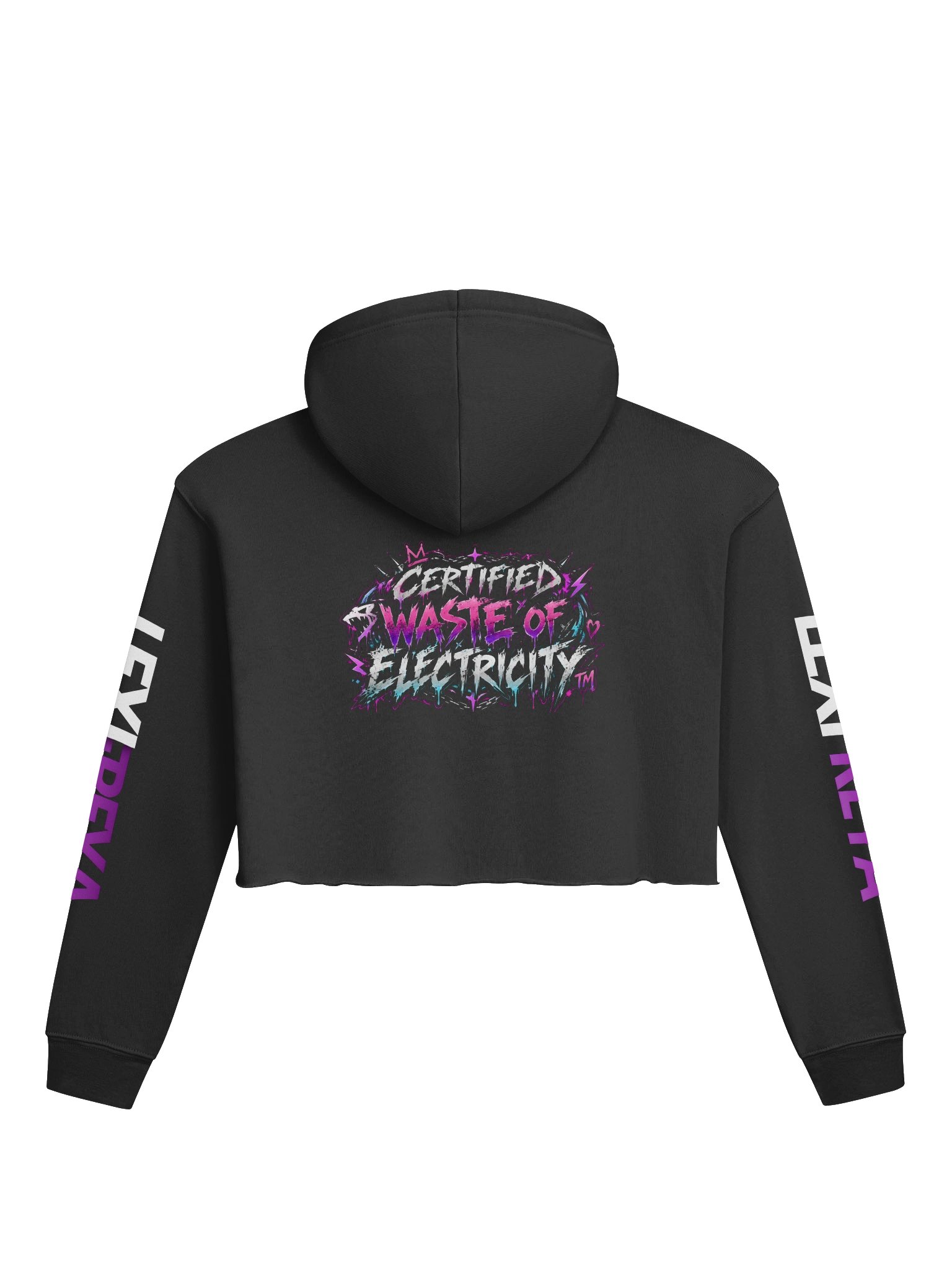Certified Waste of Electricity™ Crop Hoodie product image (2)