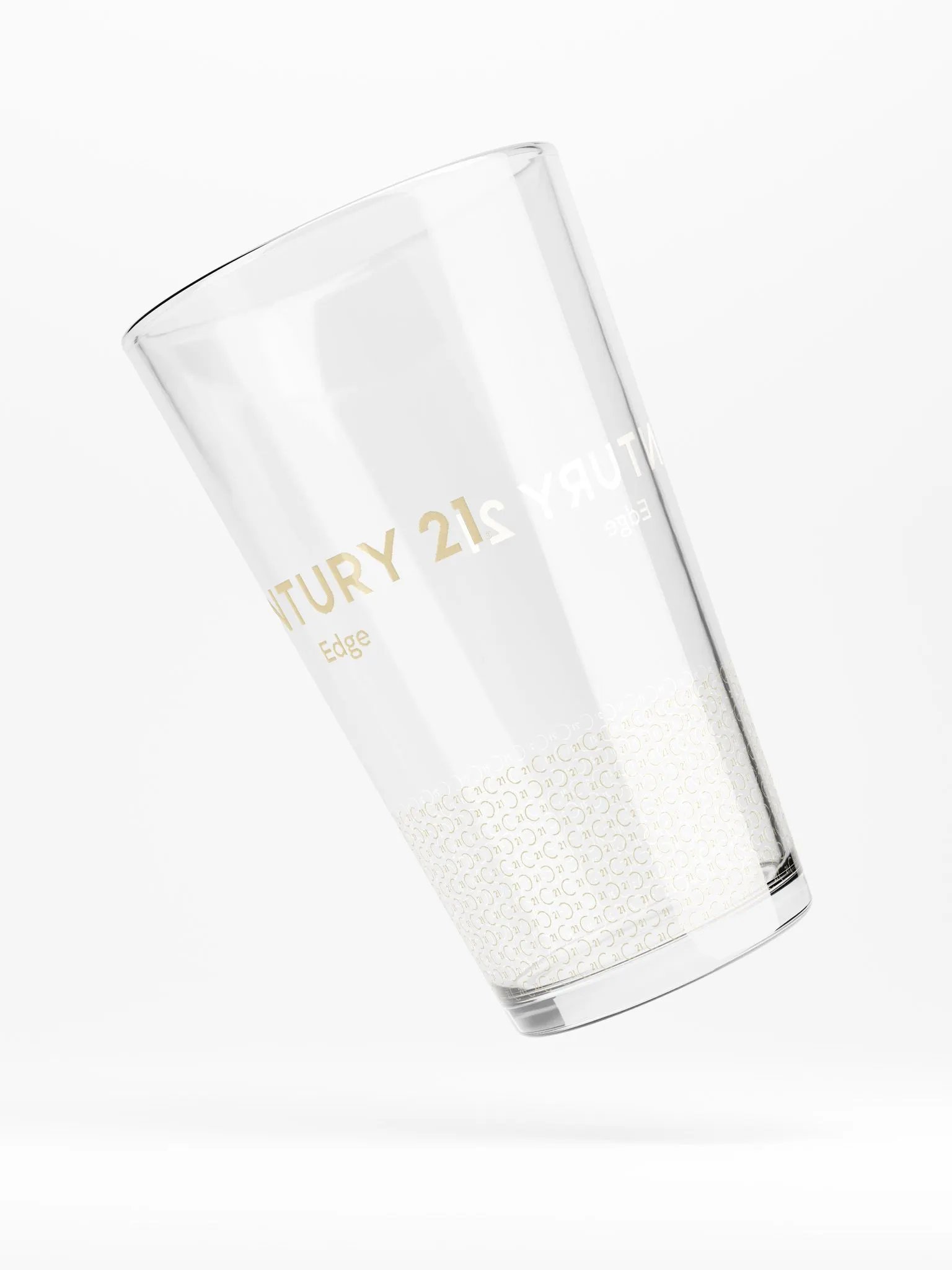 Shaker Pint Glass with Gold CENTURY 21 Edge Wordmark product image (5)