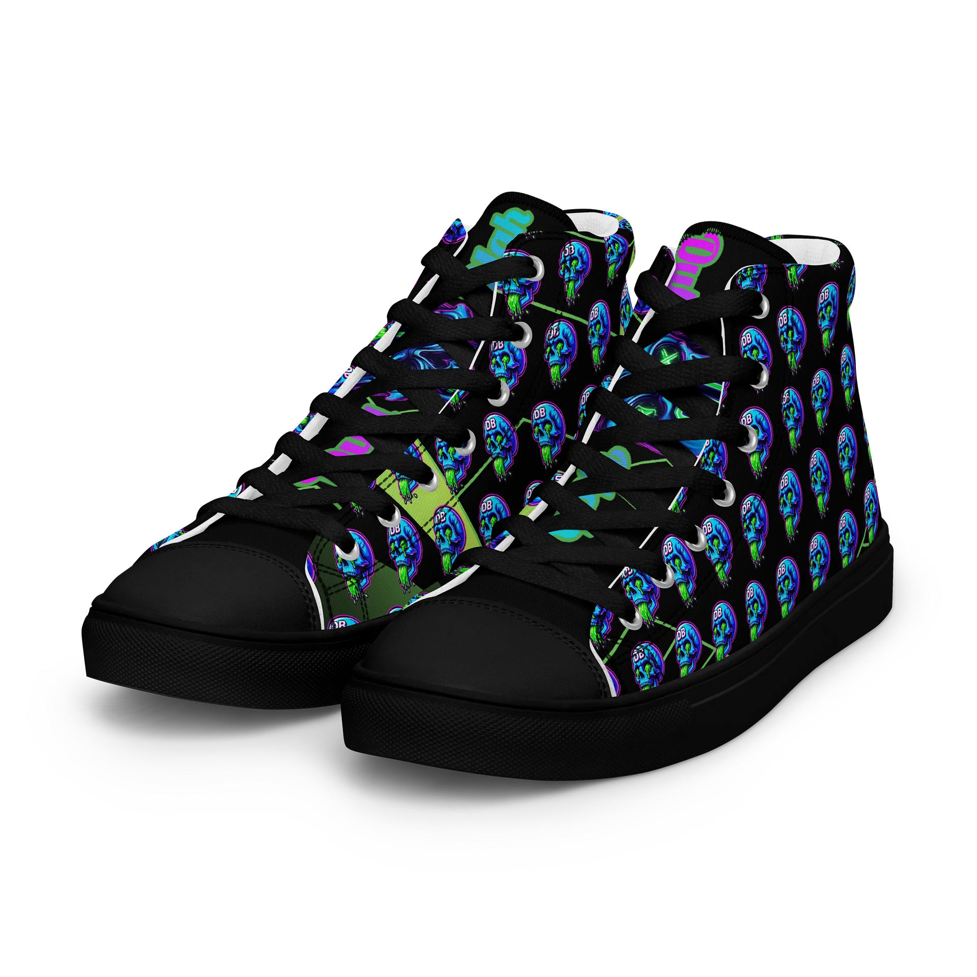 Men's "Sick Skull Grid" Premium High-Top Sneakers product image (6)