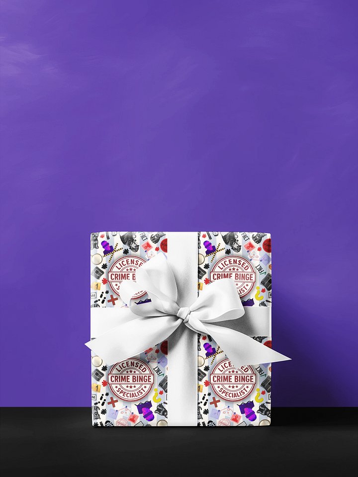Licensed Crime Binge Specialist Gift Wrap Roll product image (1)