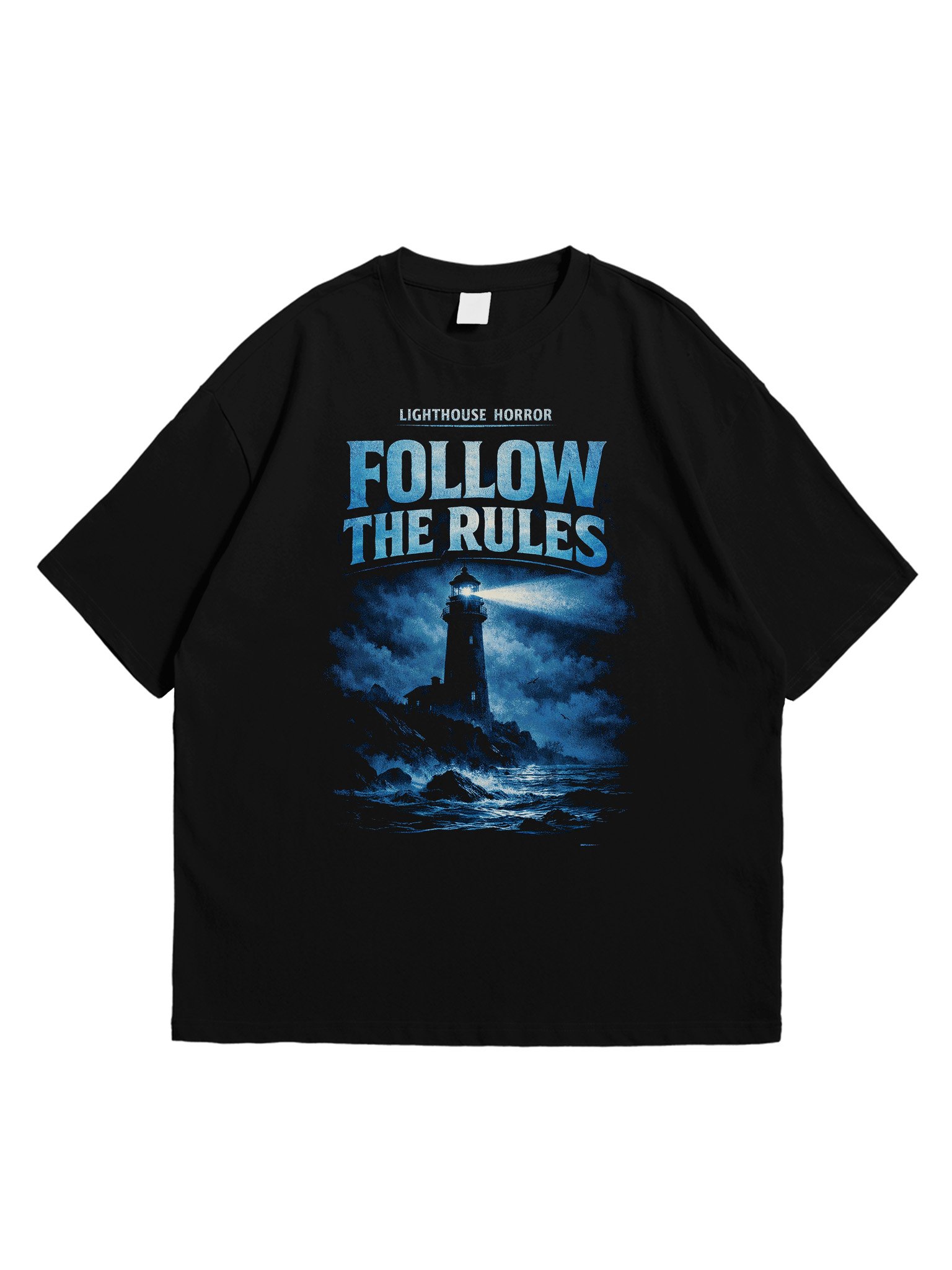 Follow The Rules Lighthouse Horror T-Shirt product image (1)