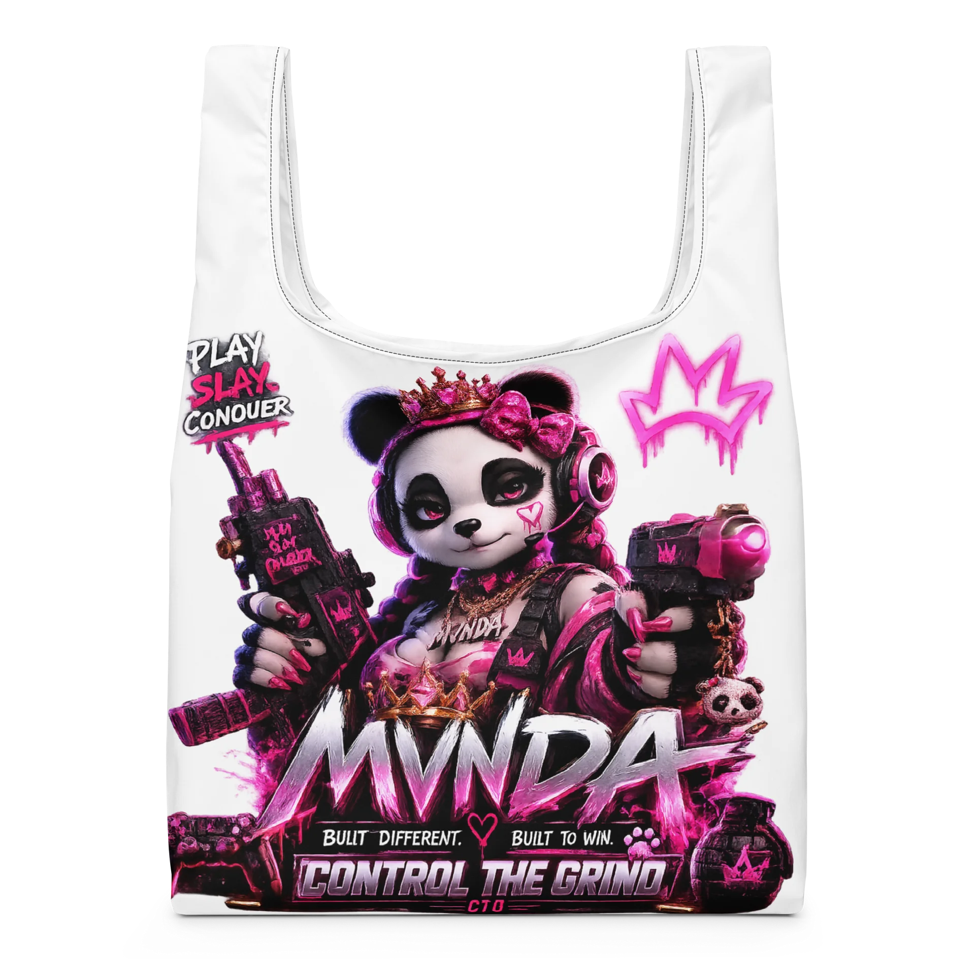 MVNDA™ “Play. Slay. Conquer.” Tote Bag product image (1)