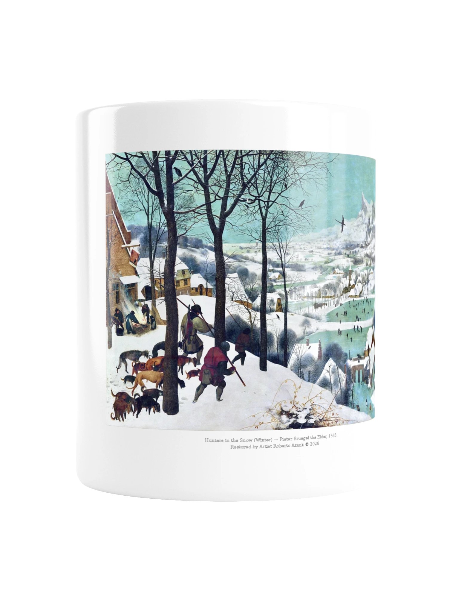 Hunters in the Snow (Winter) — White Mug product image (2)