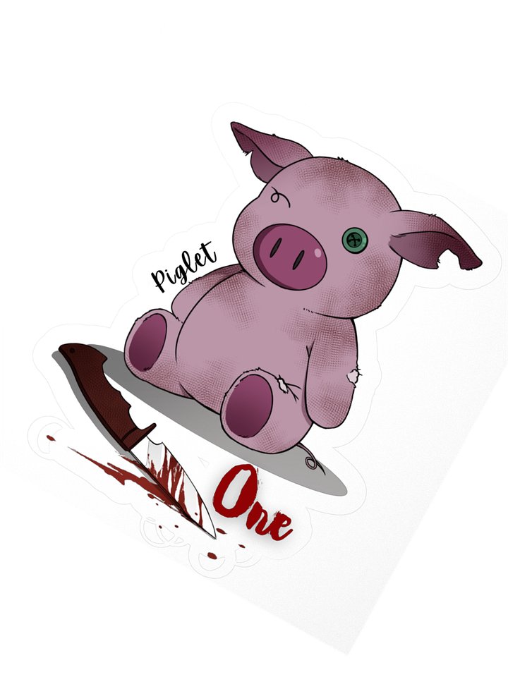 Piglet Kiss-cut Sticker, One-Angels of Wrath series product image (2)