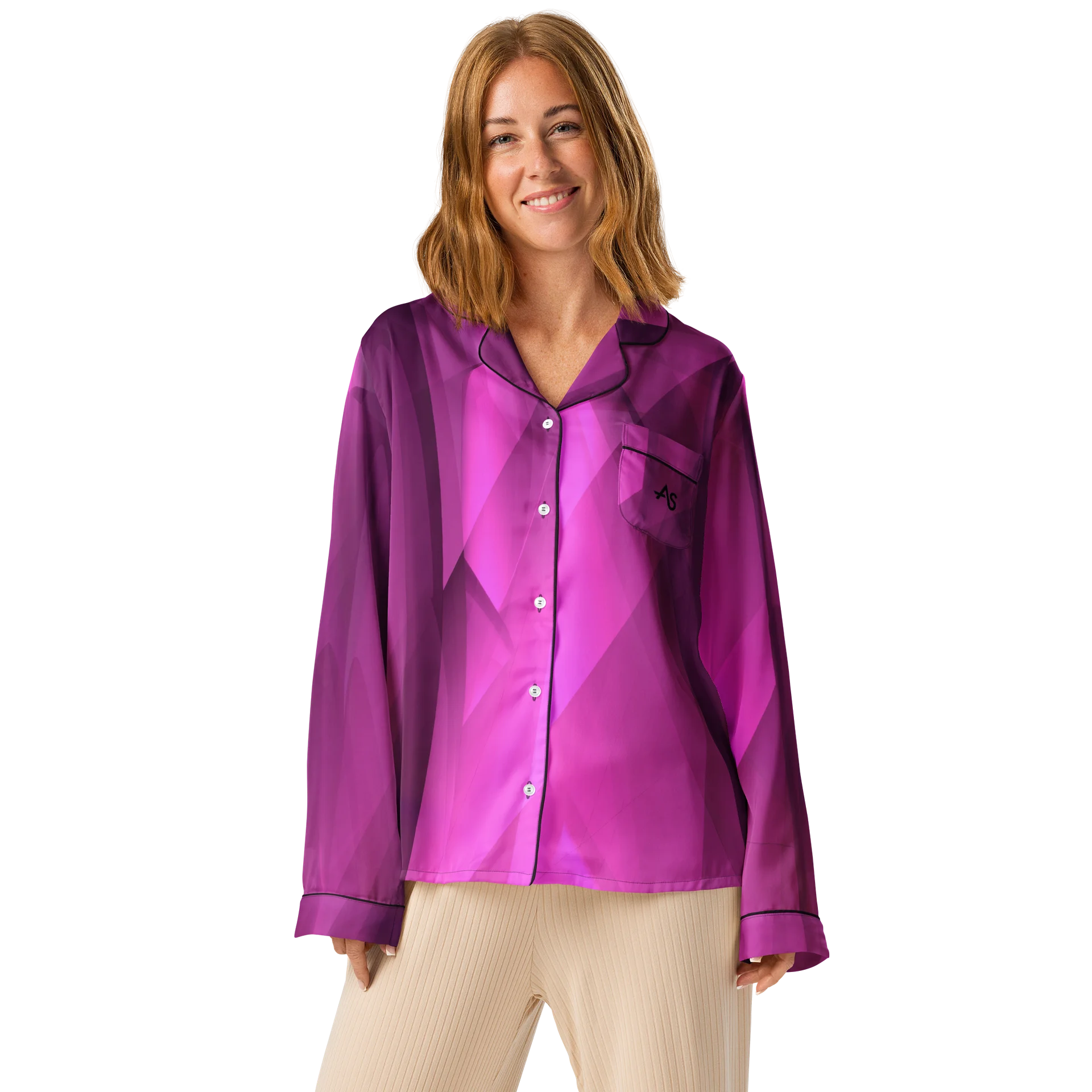 Magenta Explosion Button Up product image (1)