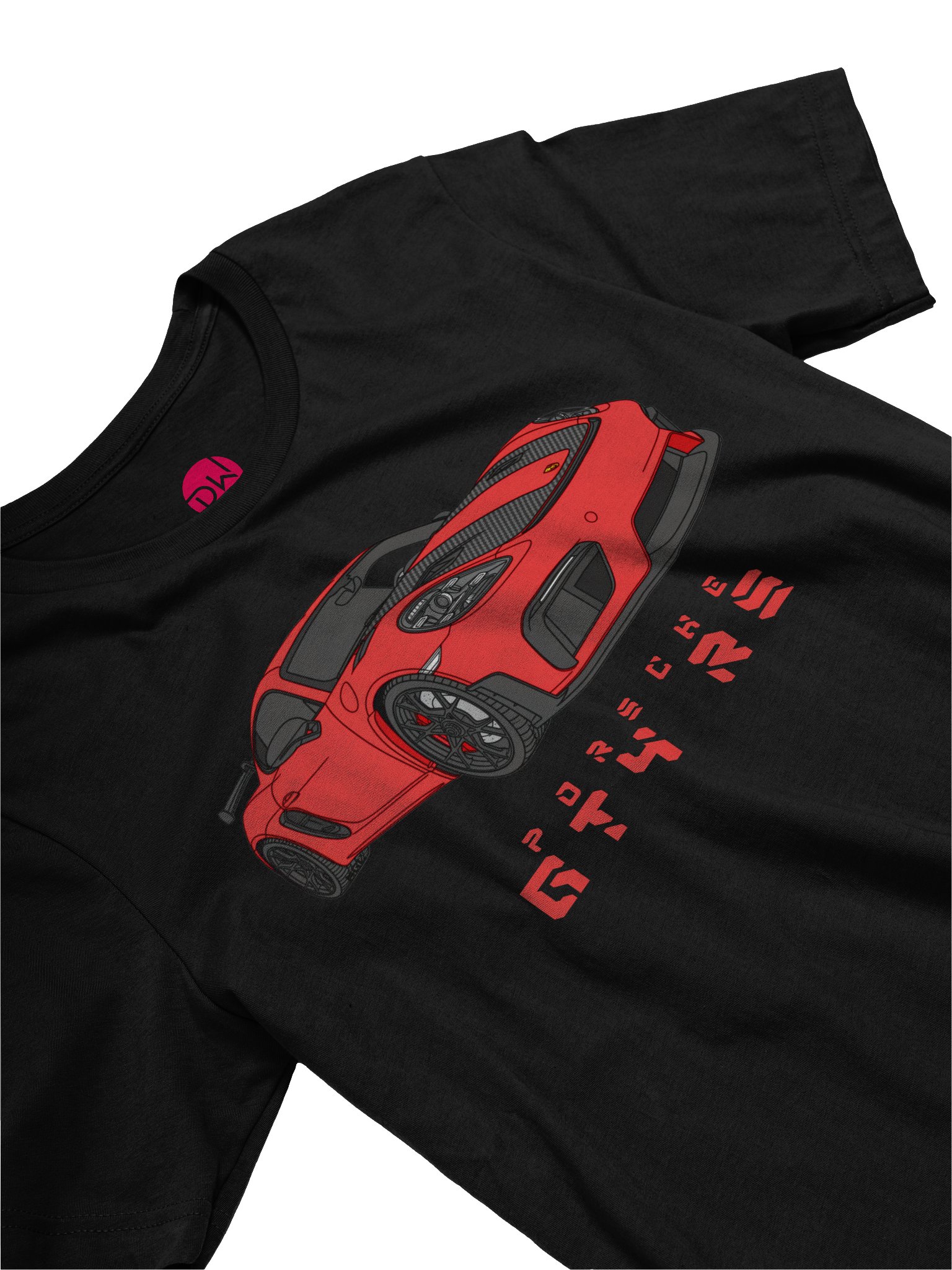 Red Porsche GT4 RS Shirt (Retro, Sketch, Silhouette) product image (20)