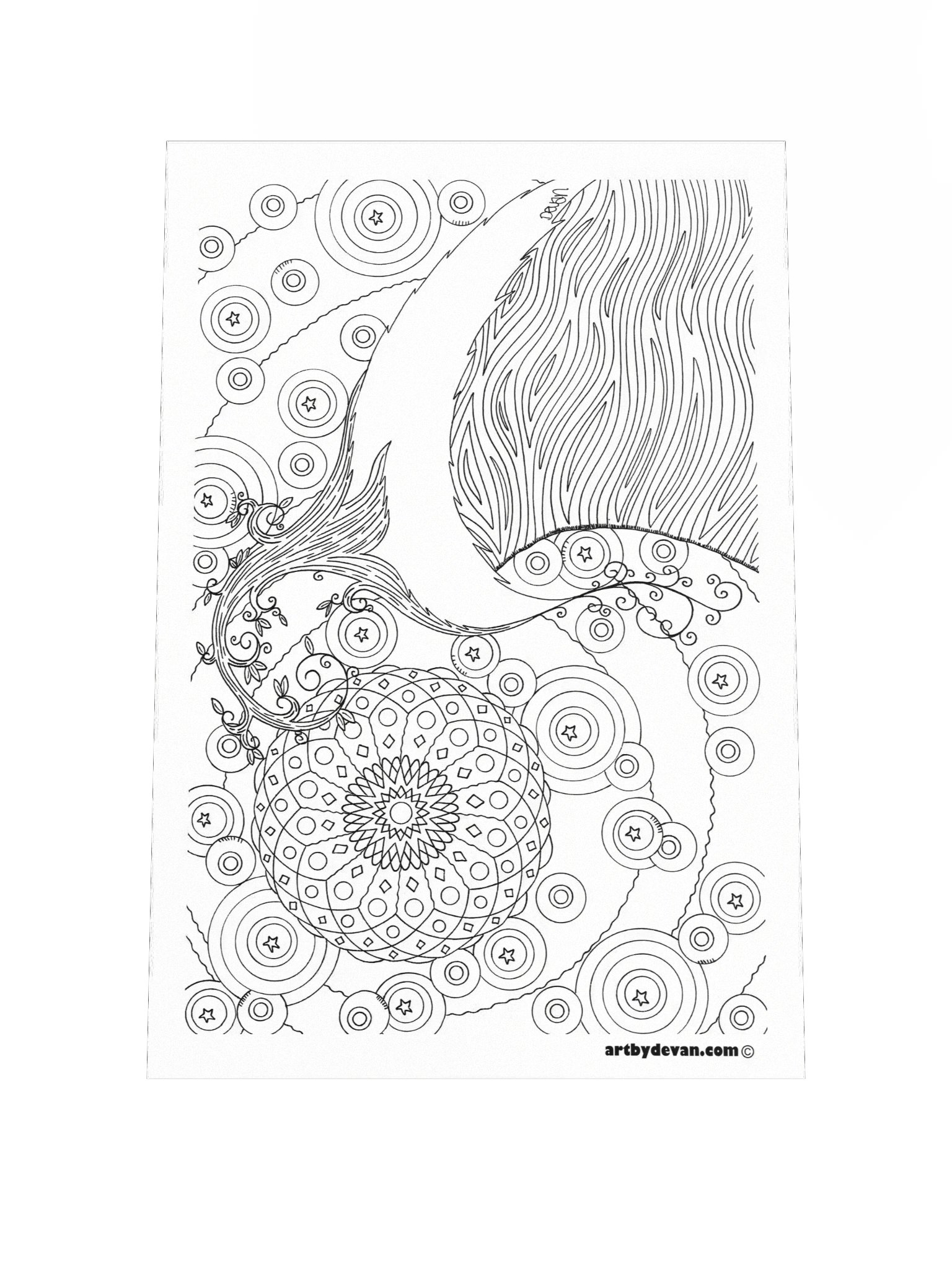 Color Your Own Art: Wild Moon product image (1)
