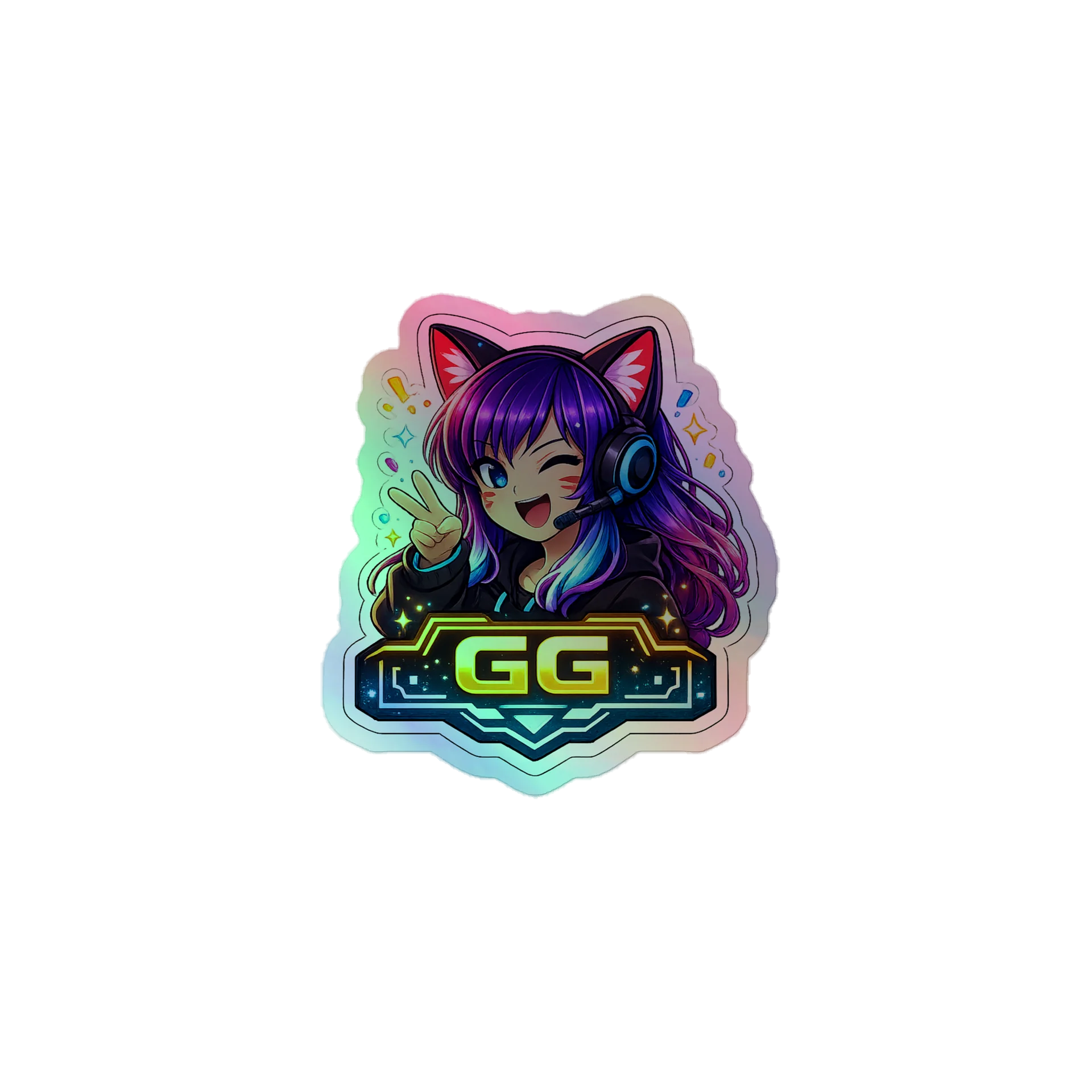 • AKC // Callie Sticker GG | Holographic | Callie Emote Badge Series product image (1)