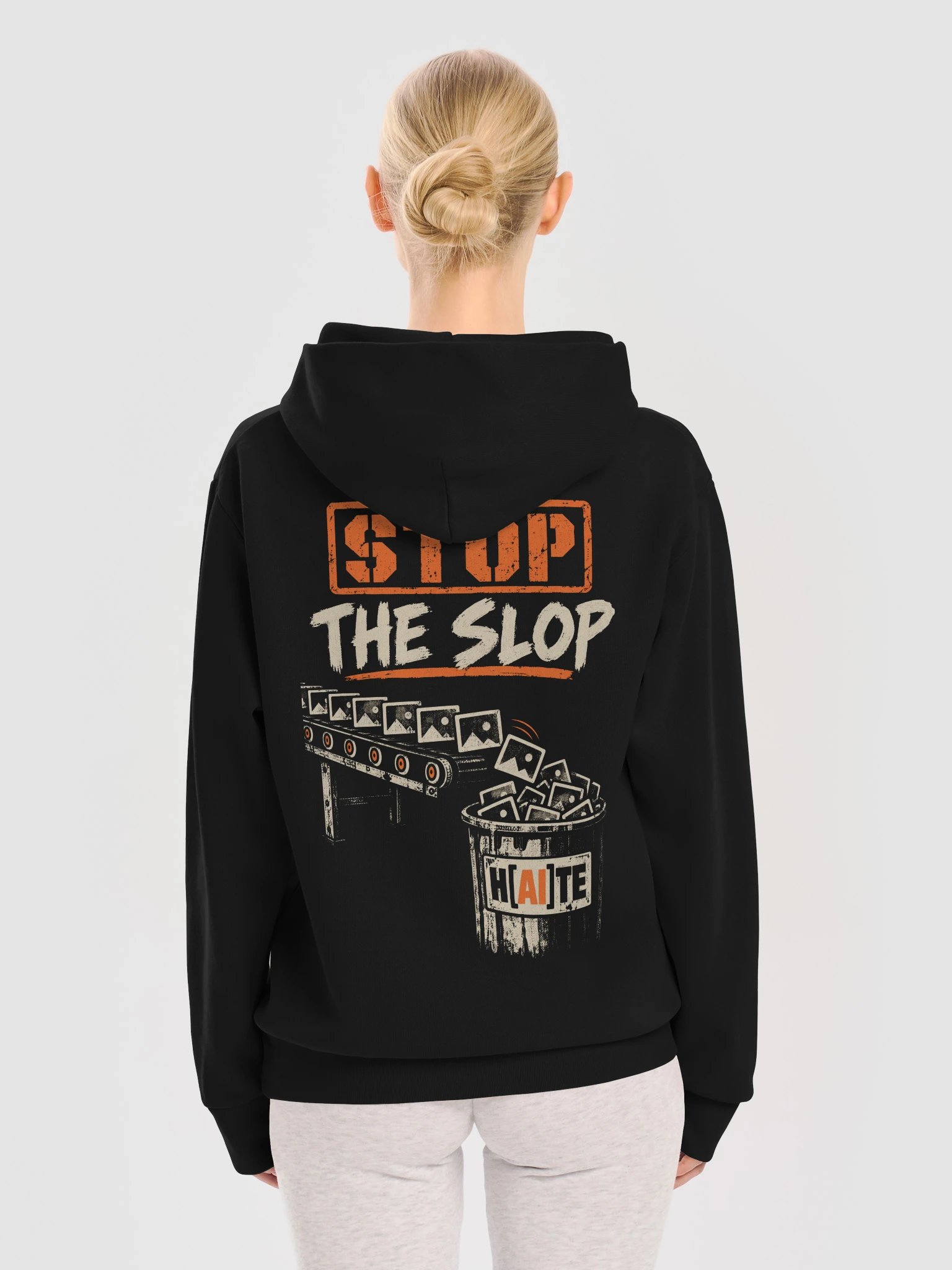 Stop the Slop: Trash Conveyor | Pullover Hoodie product image (6)