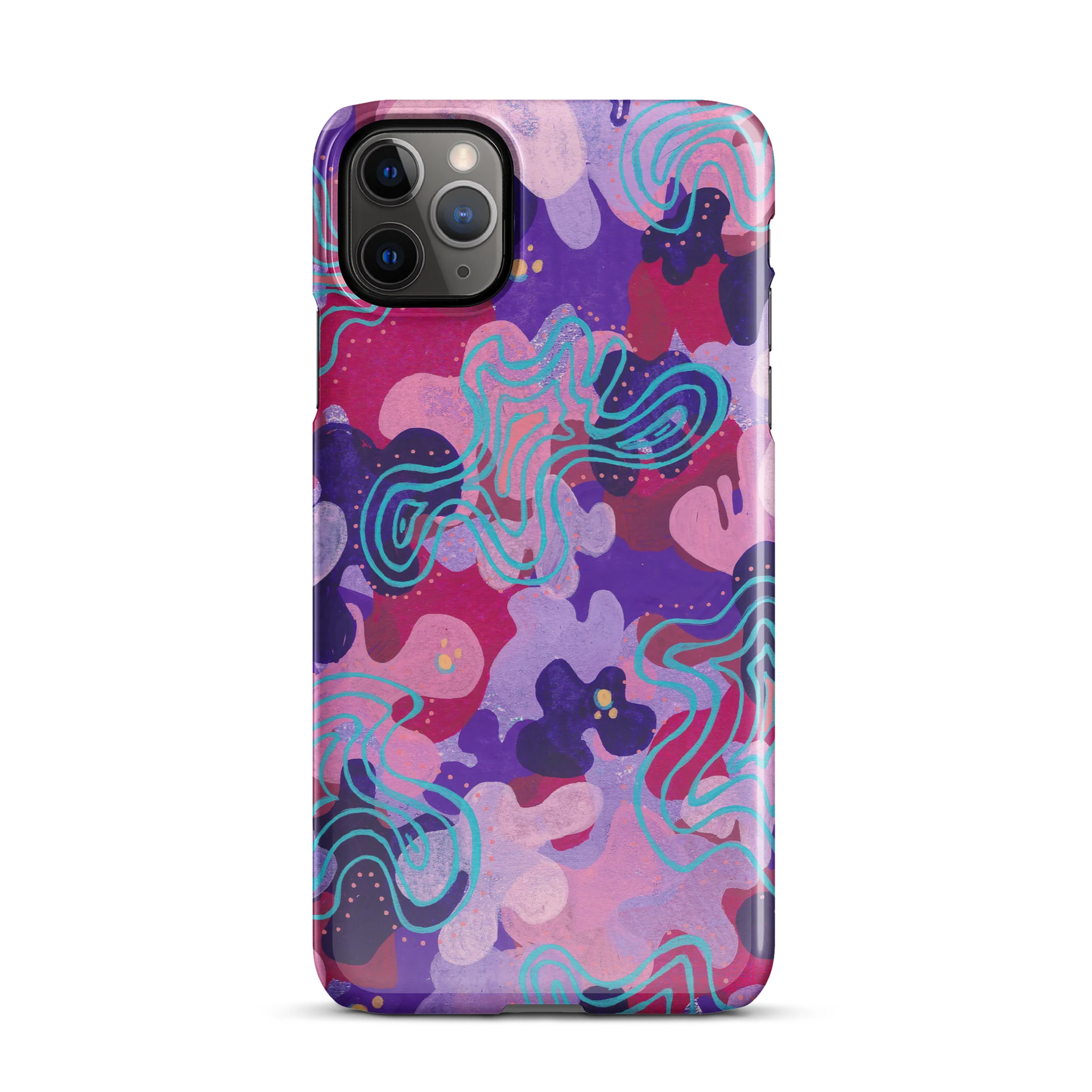 Purple Blobs iPhone case product image (59)