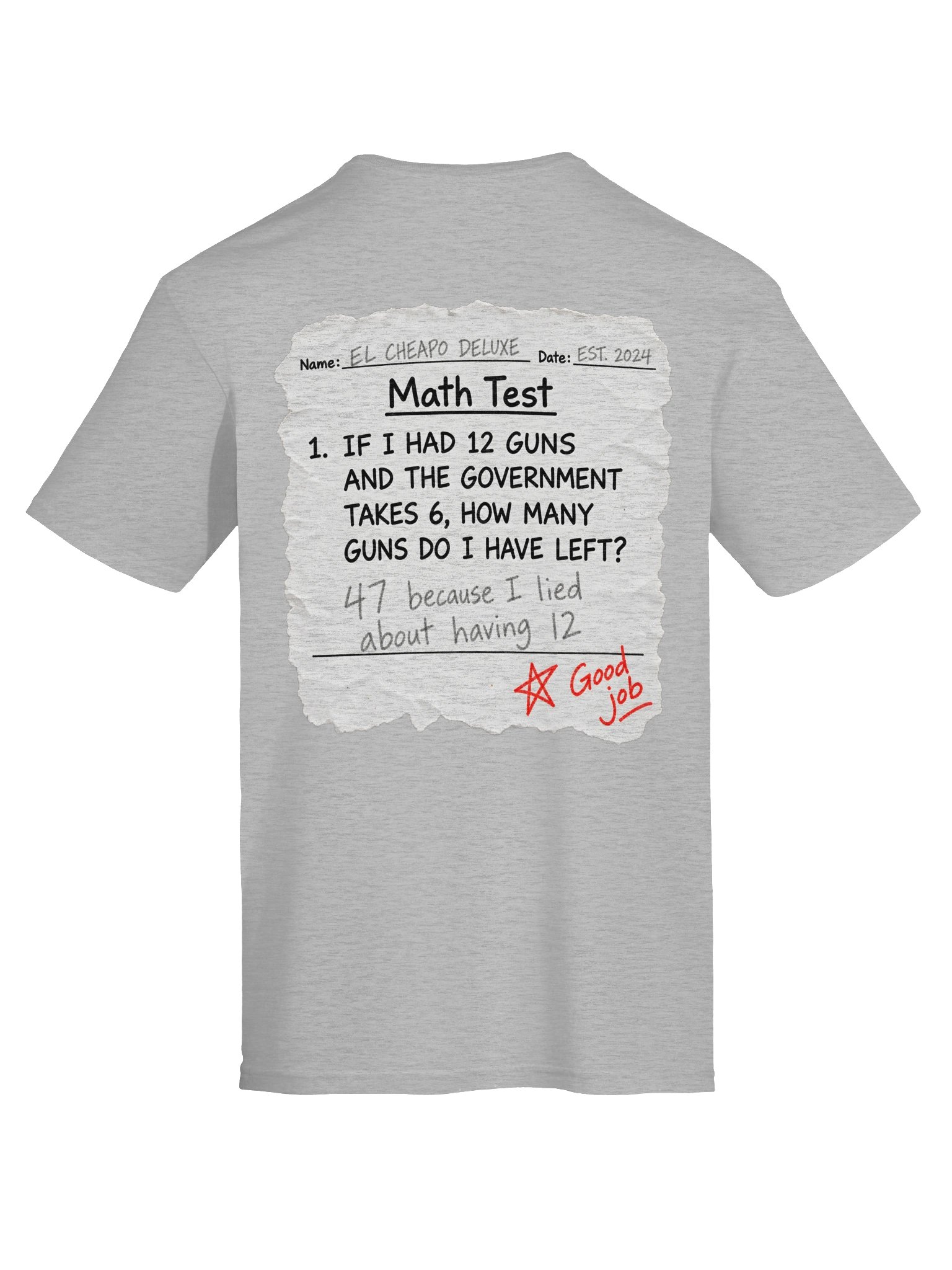 El Cheapo Deluxe - Math Test Tee product image (161)
