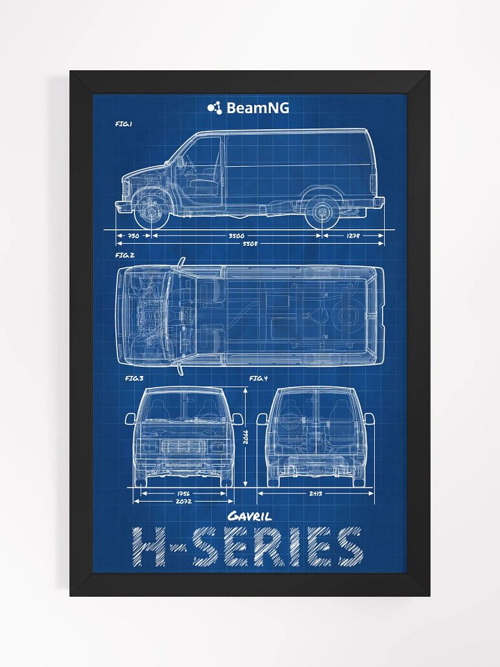 Framed Poster: Gavril H-Series Blueprint product image (1)