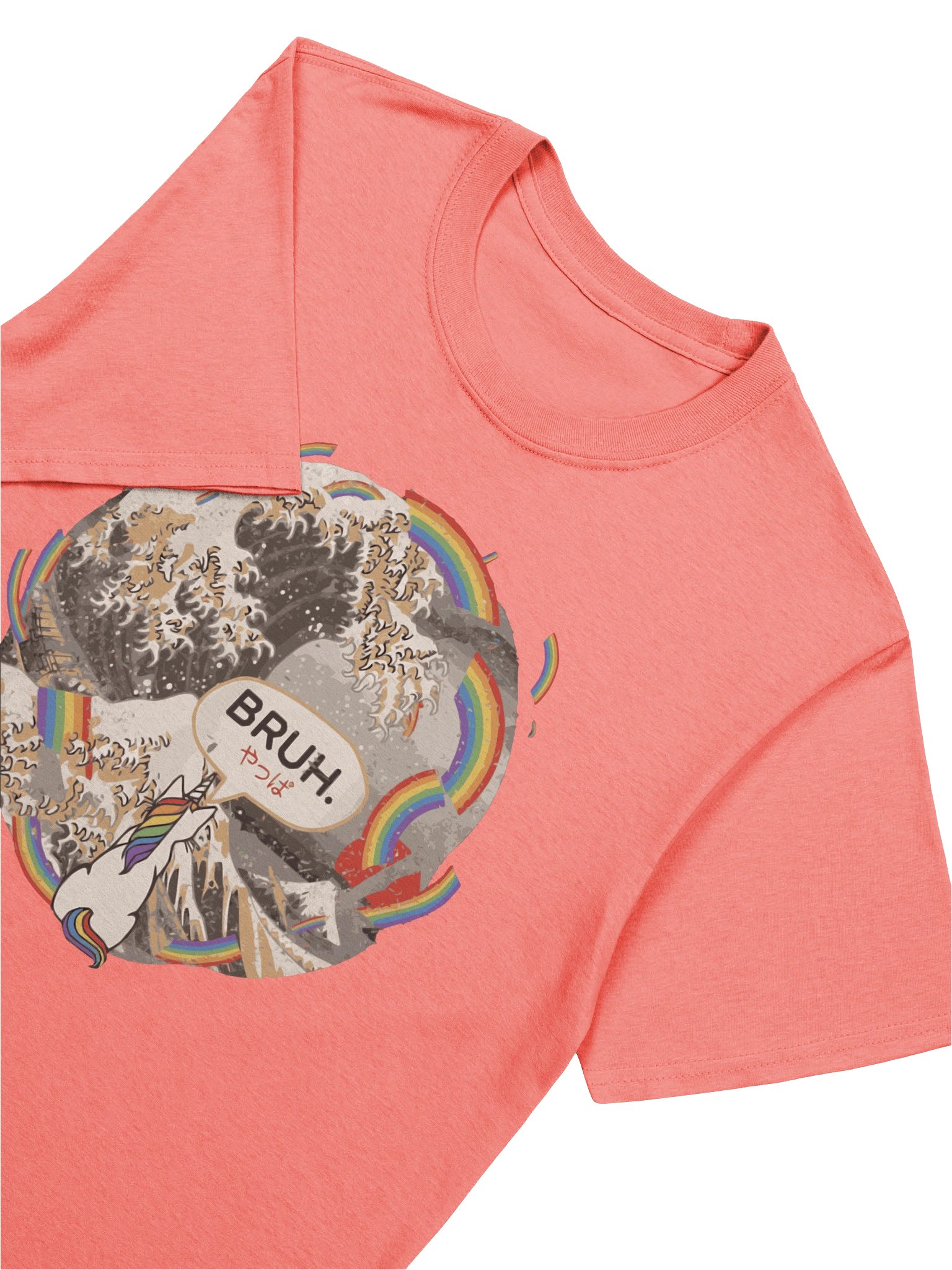 Funny Rainbow Wave Unicorn T-Shirt product image (5)