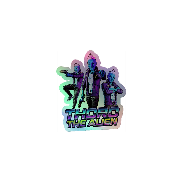 Thoro the Alien – Holographic Sticker product image (1)