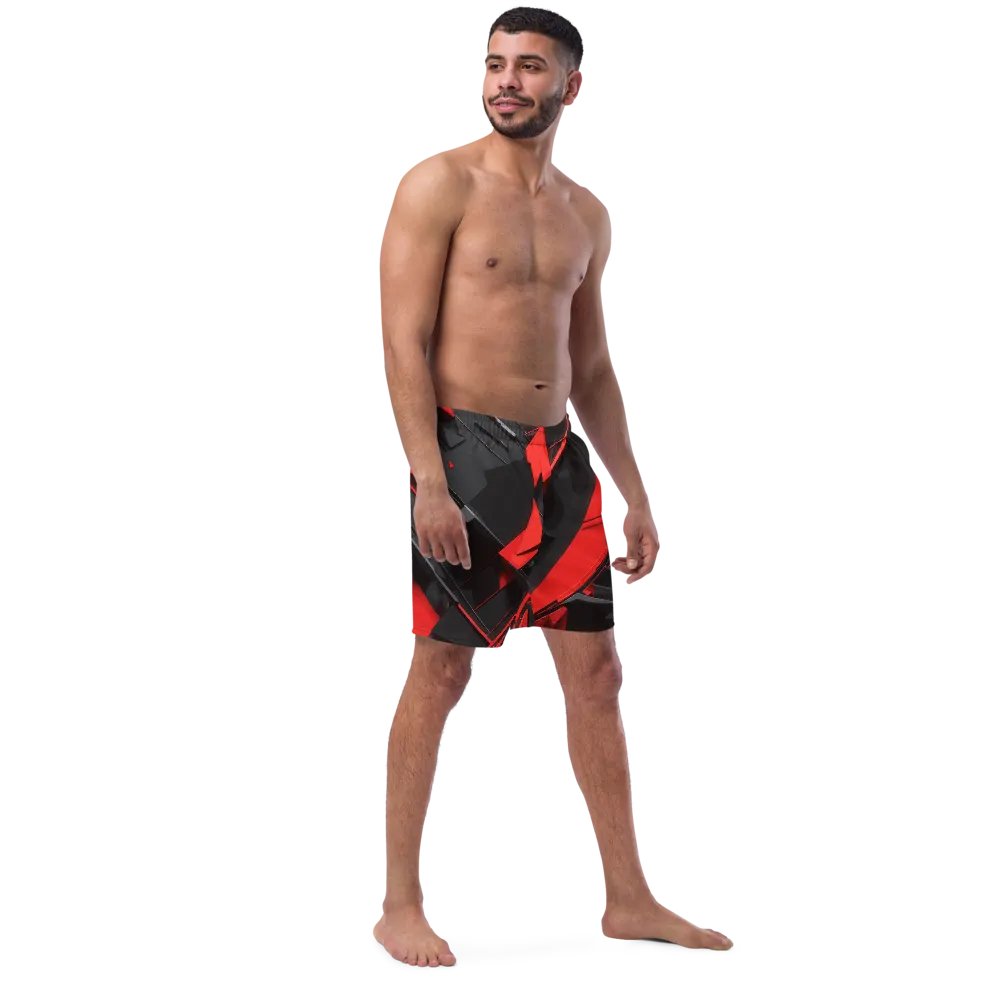 Abstract red ans black- Swim Trunks product image (5)