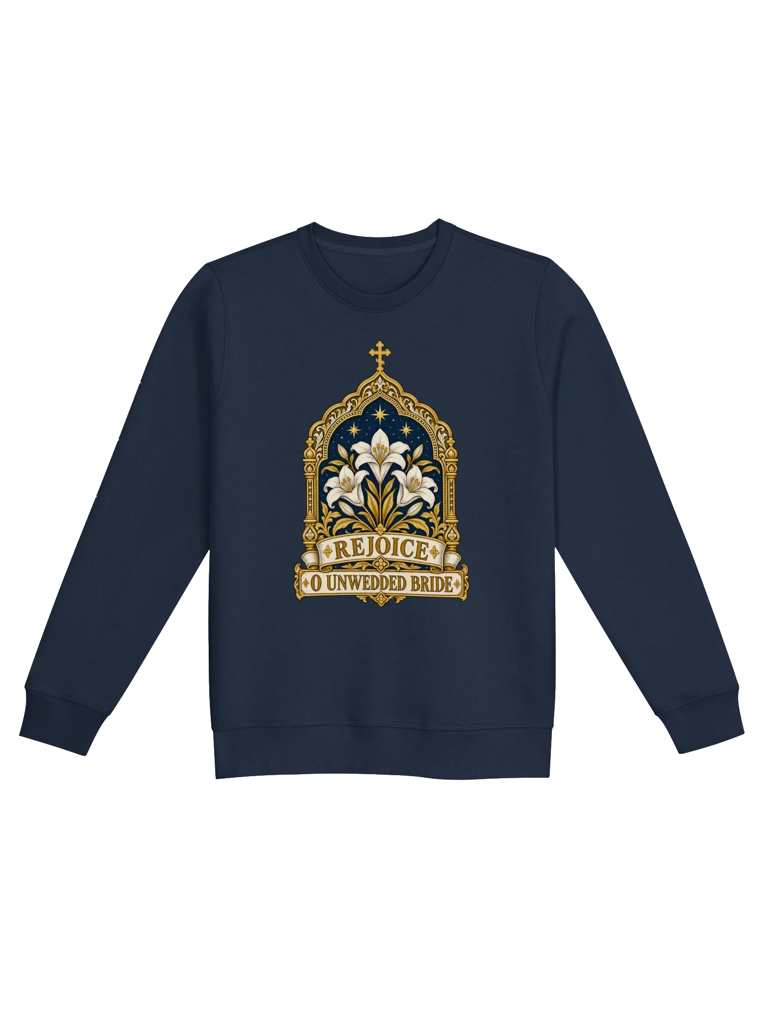 Rejoice, O Unwedded Bride — Orthodox Crewneck Sweatshirt