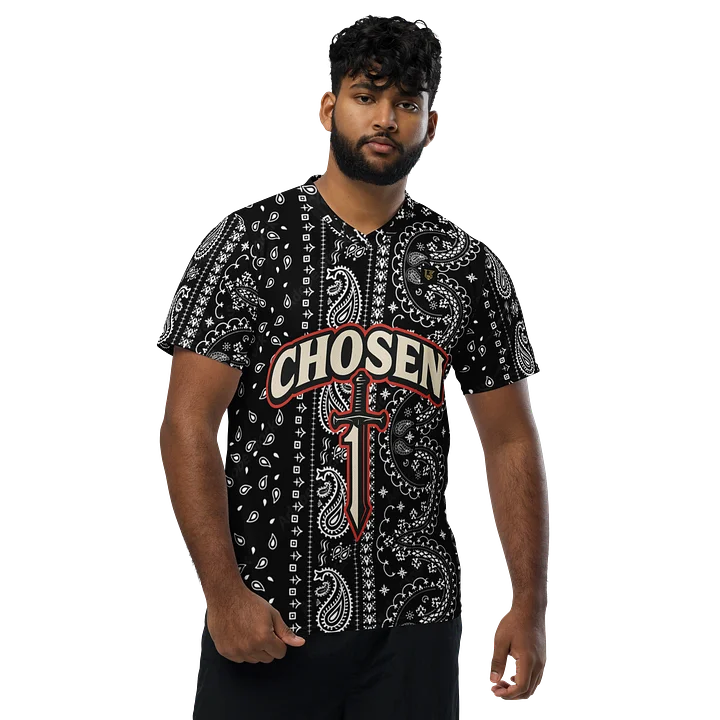 Lafate Store Designer Full Print Shirt Black Vertical Paisley -Chosen 1 product image (1)