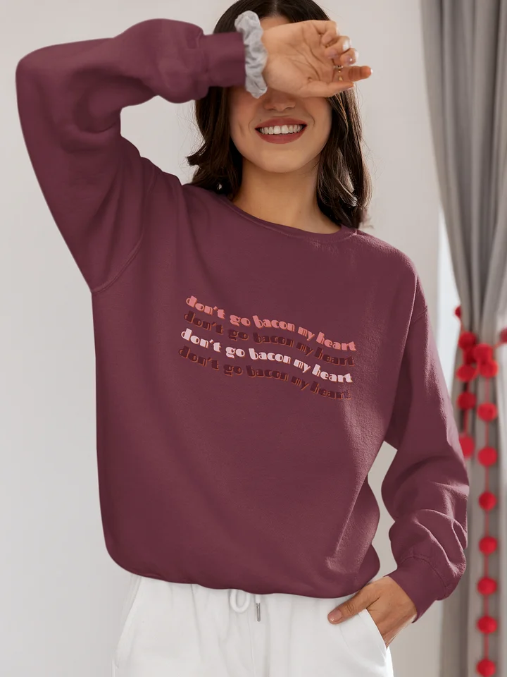 Bacon My Heart - Crewneck Sweatshirt Burgundy Edt. product image (1)