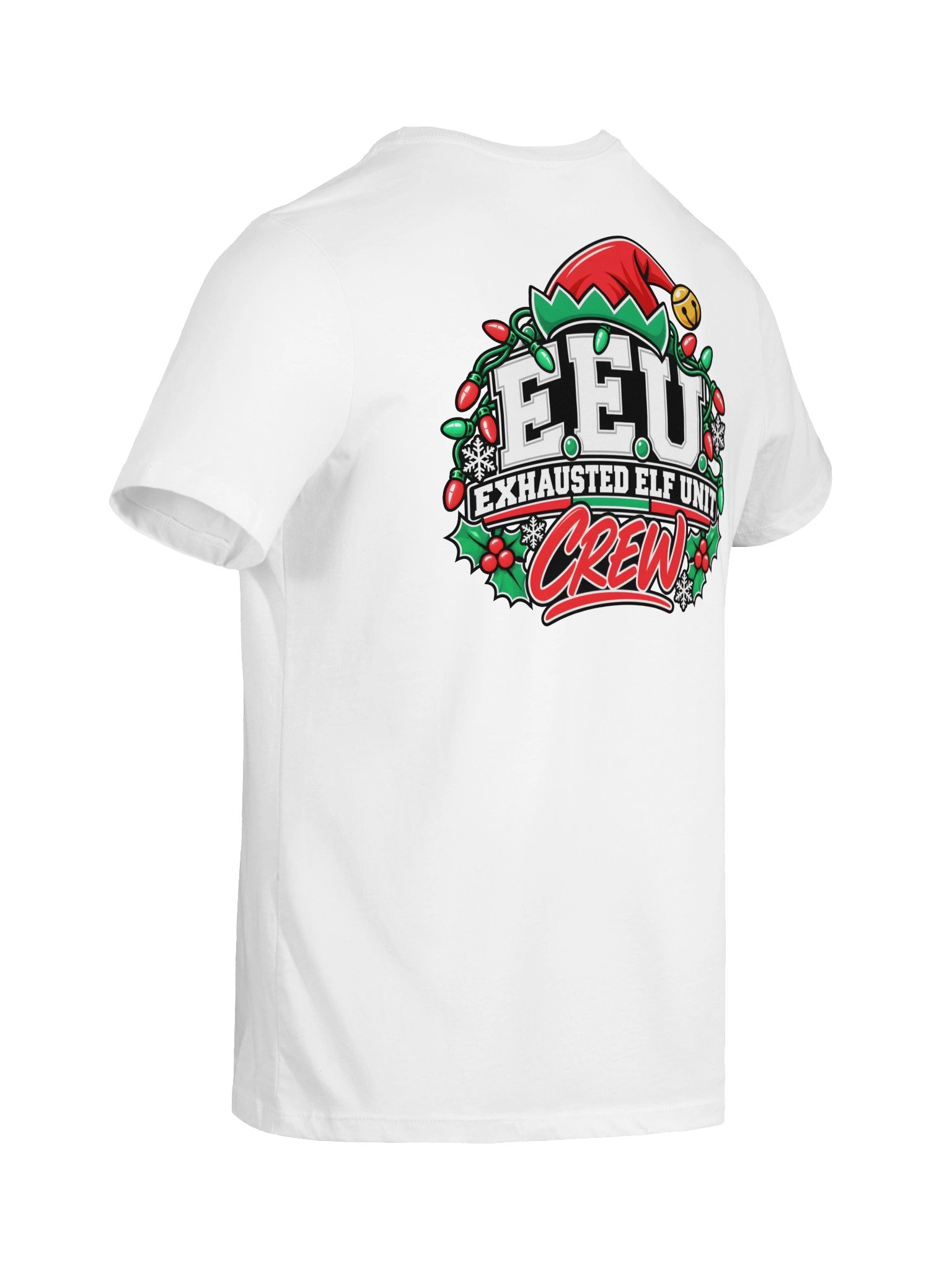 Exhausted Elf Unit Crew Women's Relaxed-Fit Tee | White product image (10)