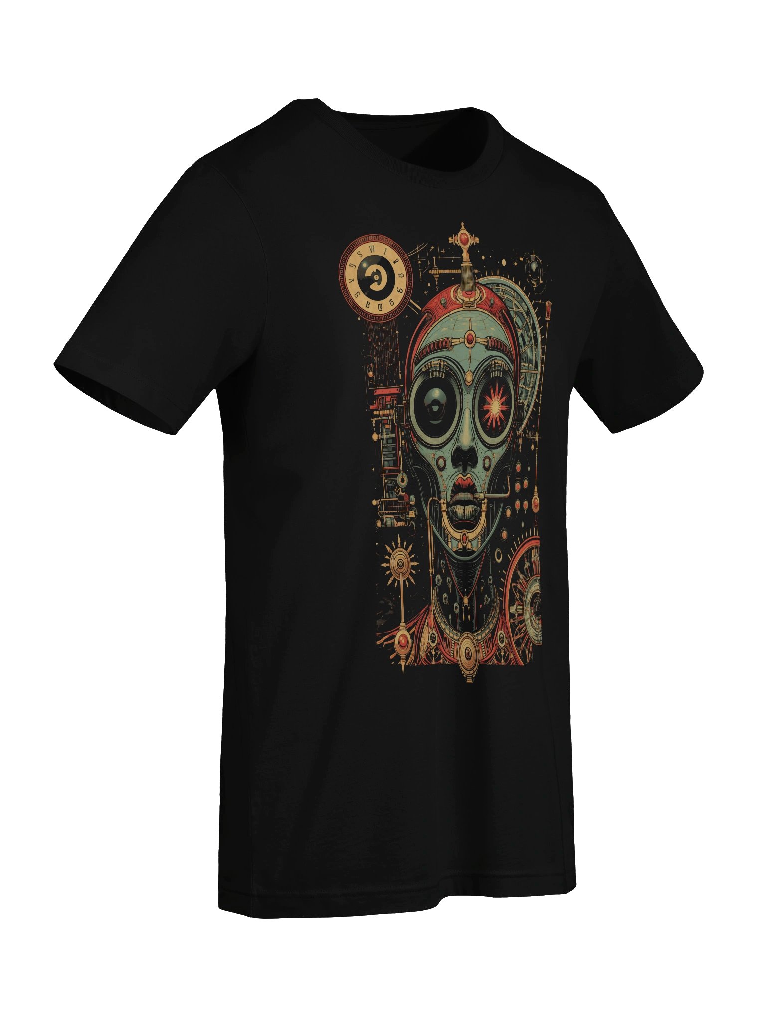 Retro-Futurist Robot Gears Lightweight T-Shirt product image (2)