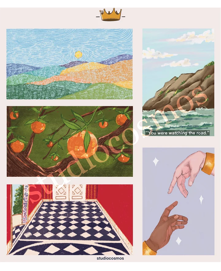 Capri - Scenes from the Books: Sticker Sheet product image (1)