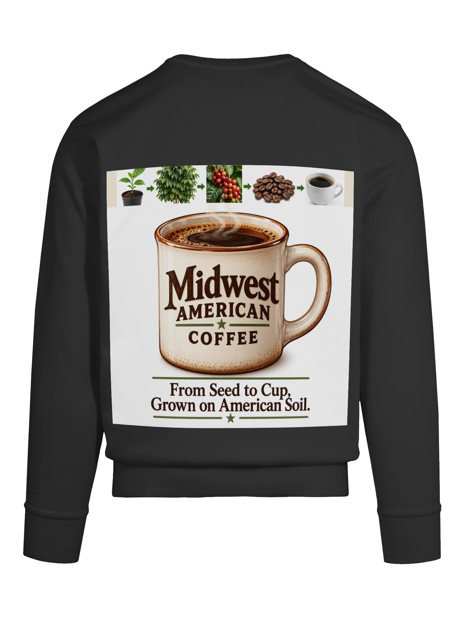 Coffee First. Foam Second. – German Shepherd Premium Crewneck Sweatshirt product image (93)