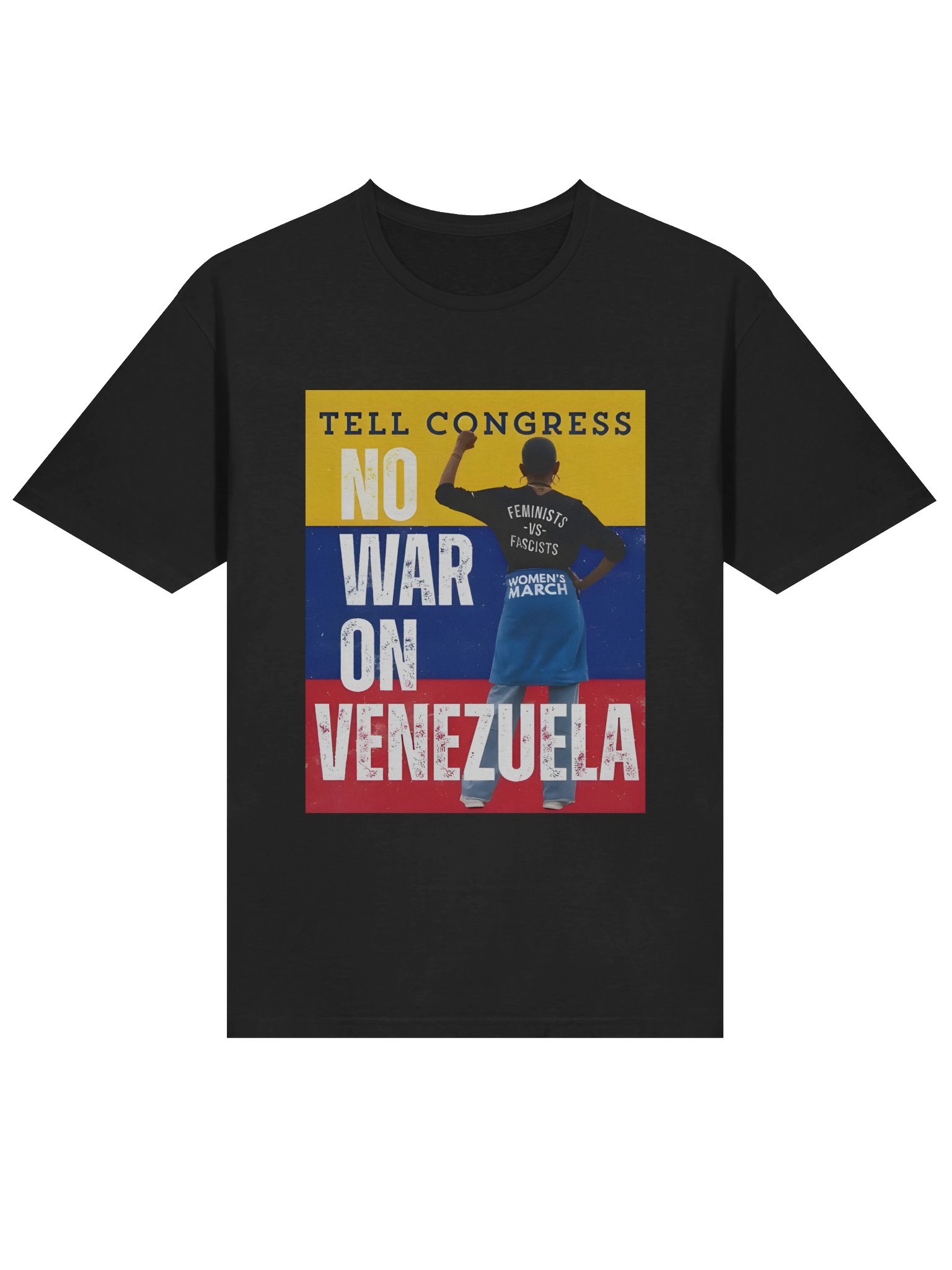 Tell Congress No War on Venezuela Shirt – Bold Anti-War Political Statement Viral product image (2)