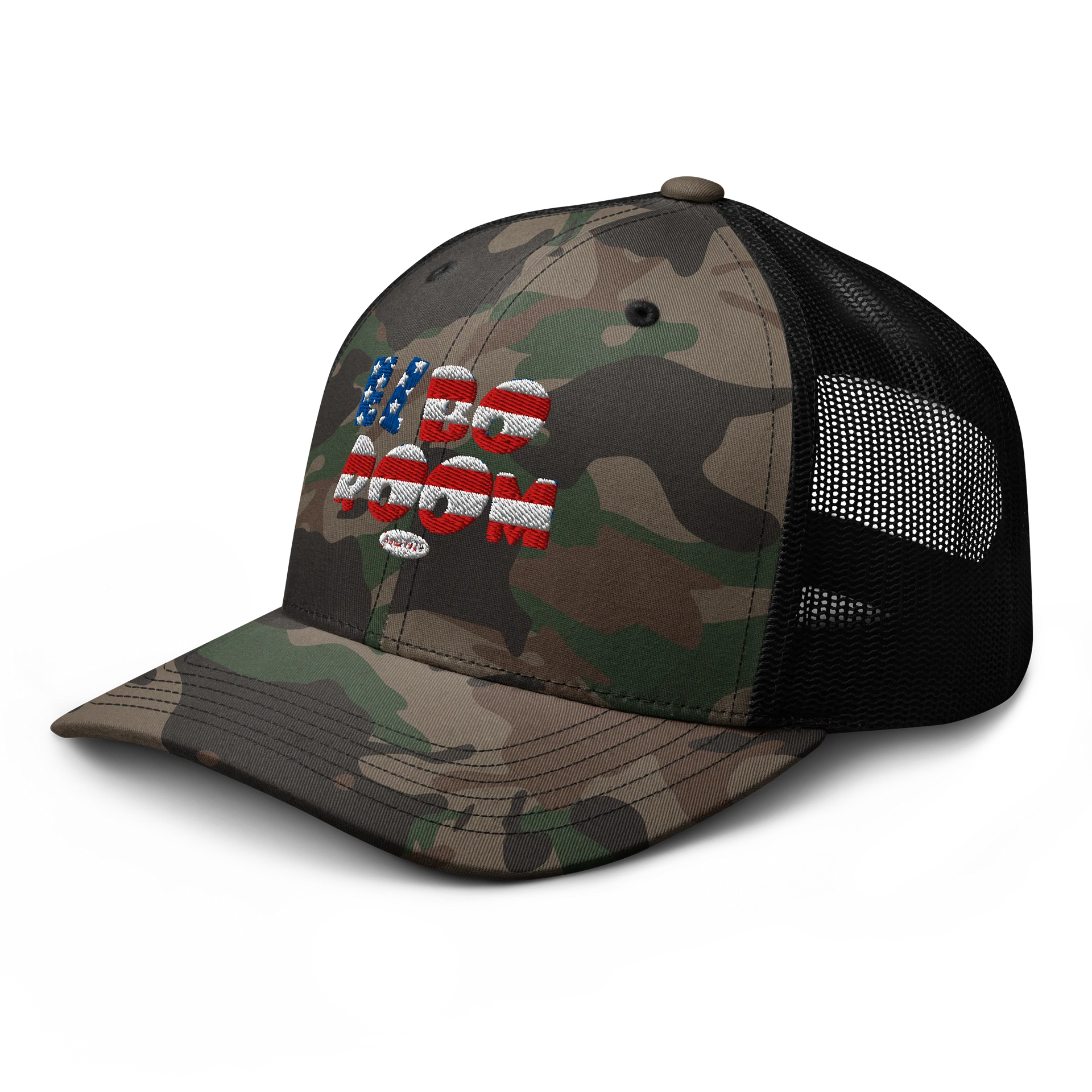 Elbo Room America 250 Camo Trucker Hat | Flag Logo Mesh Back Cap product image (4)