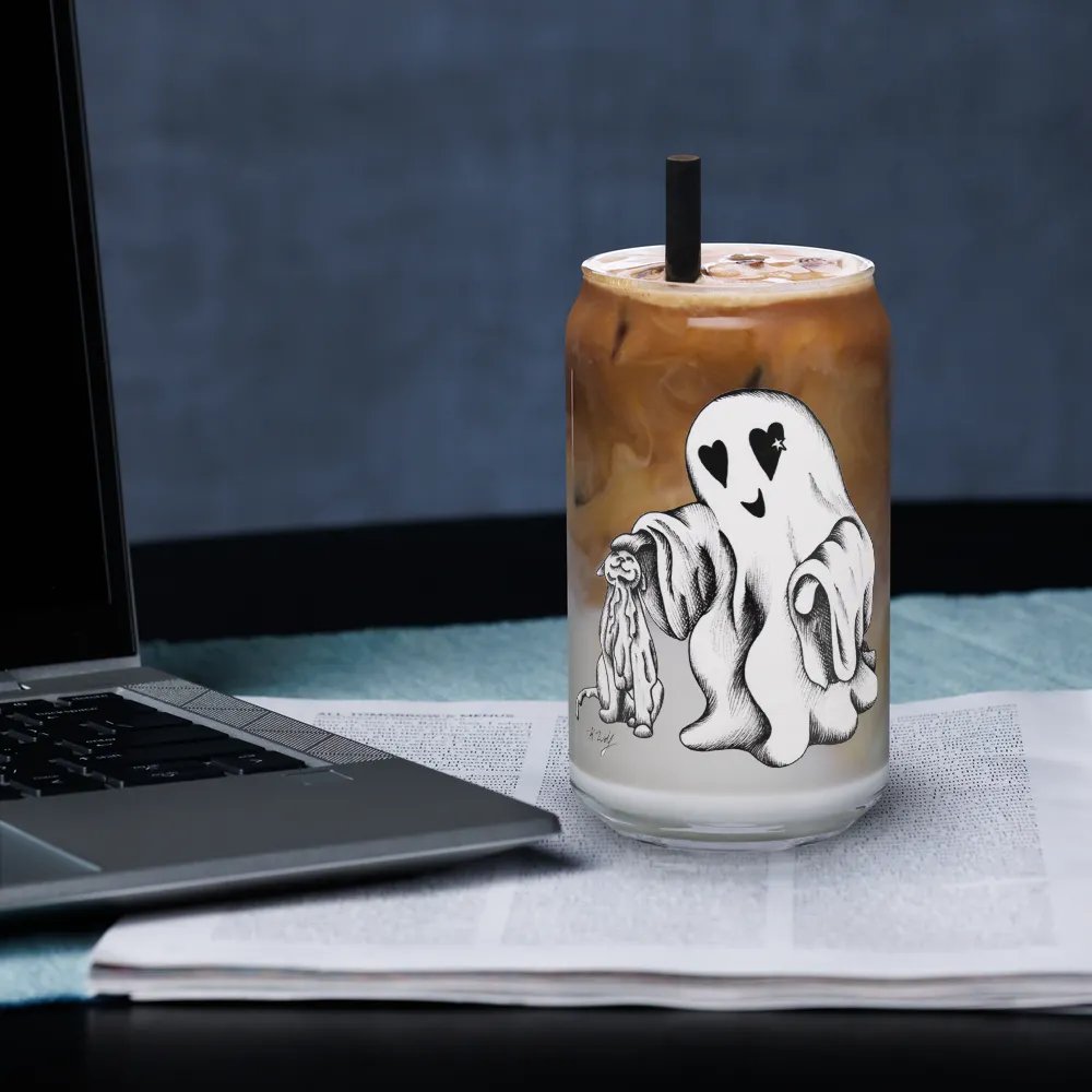 Ghost Cat and Ghost, Can-Shaped Glass product image (5)