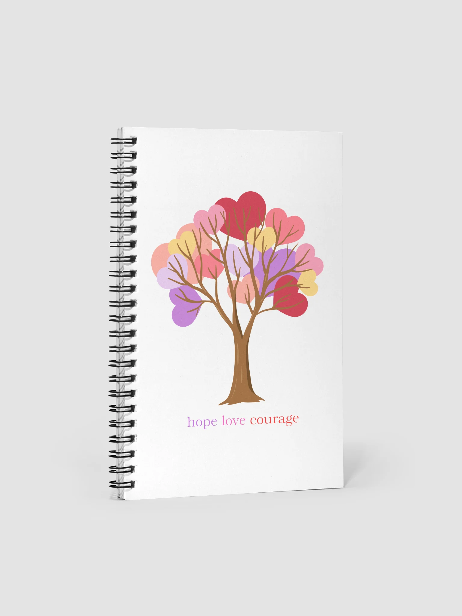 ''Hope love courage'' notebook product image (1)