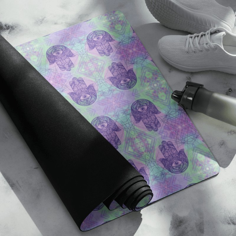 Hamsa Hand Pattern Yoga Mat product image (1)