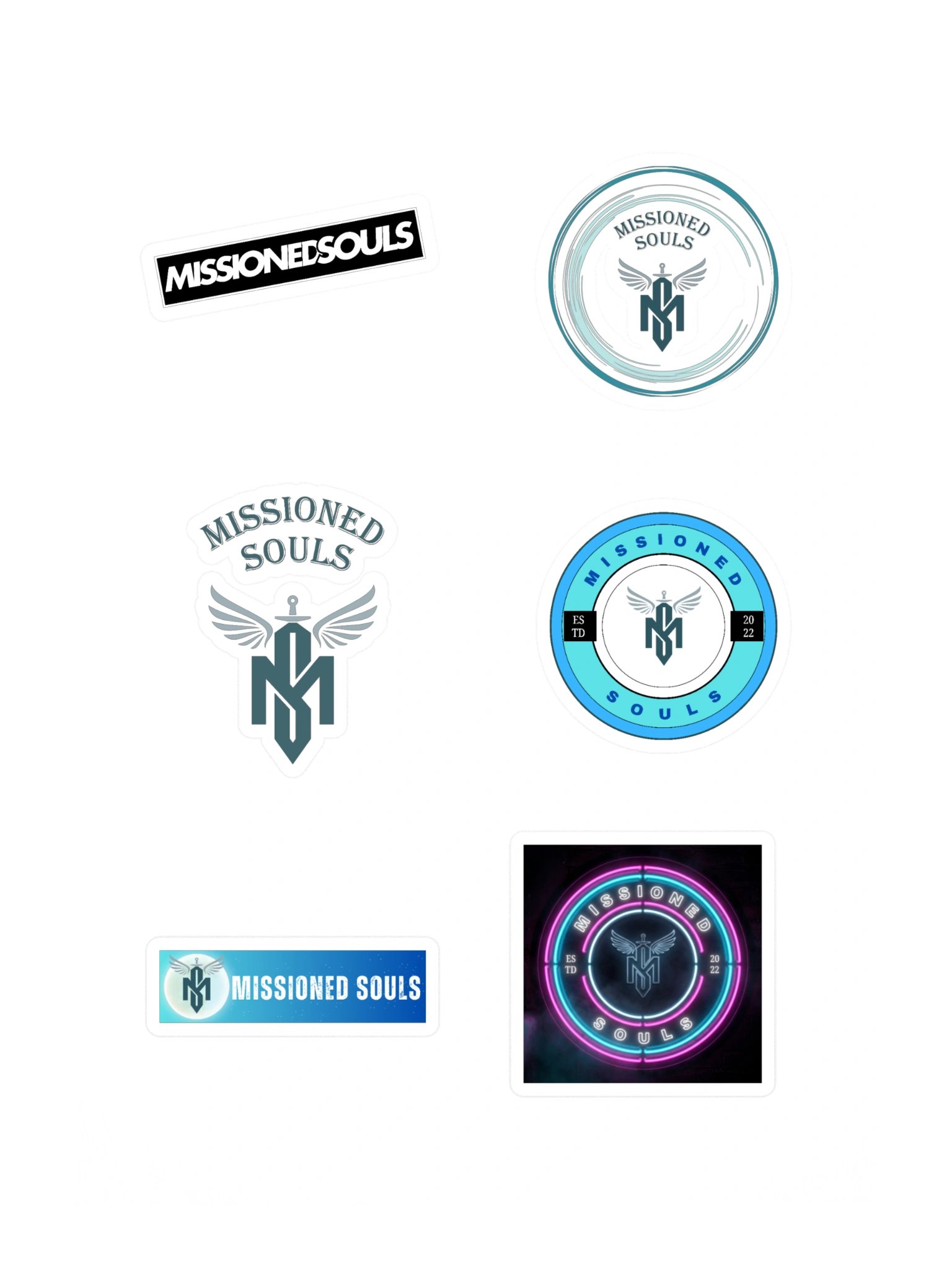 Missioned Souls Logo Sticker Sheet product image (3)