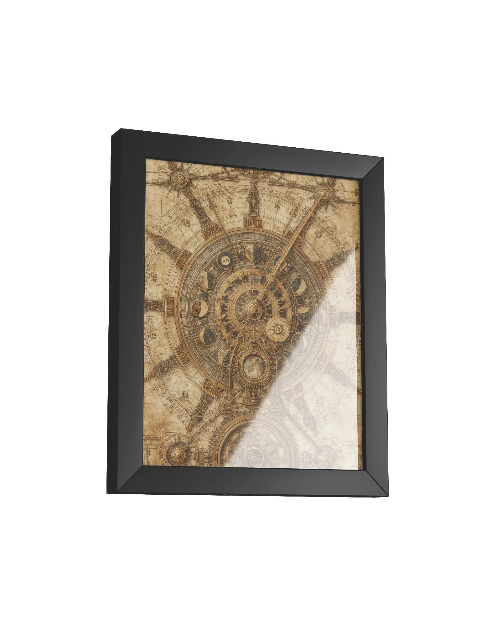 The Chronos Engine – Framed Vertical Poster (Black Frame) product image (2)