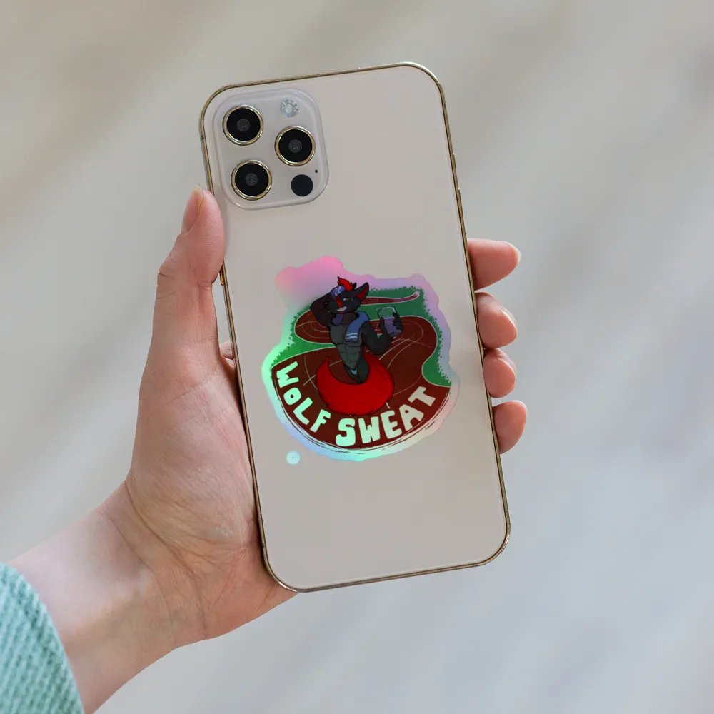 Fury's Wolf Sweat! Holographic Sticker product image (8)