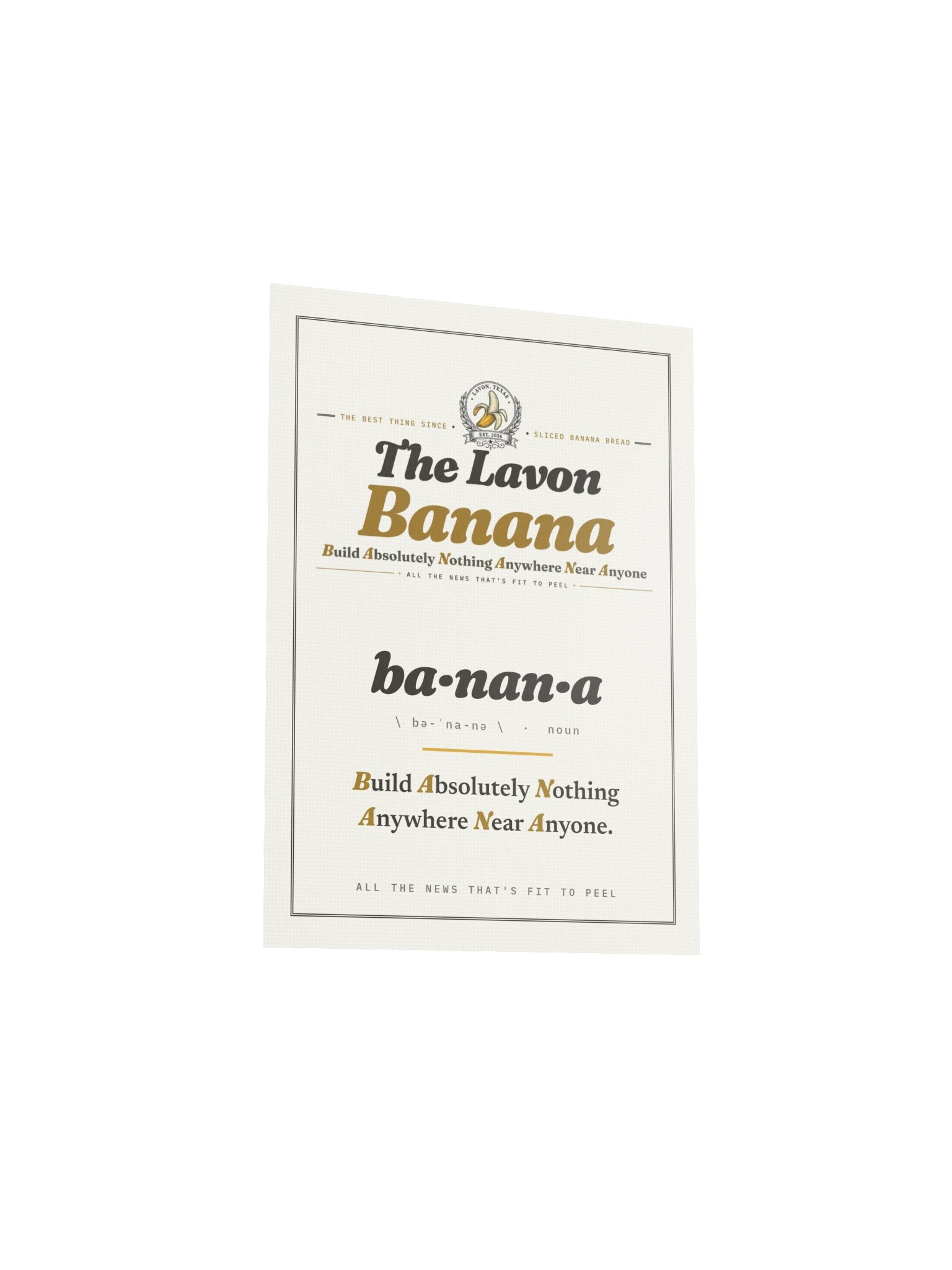 BANANA Broadside Poster product image (3)
