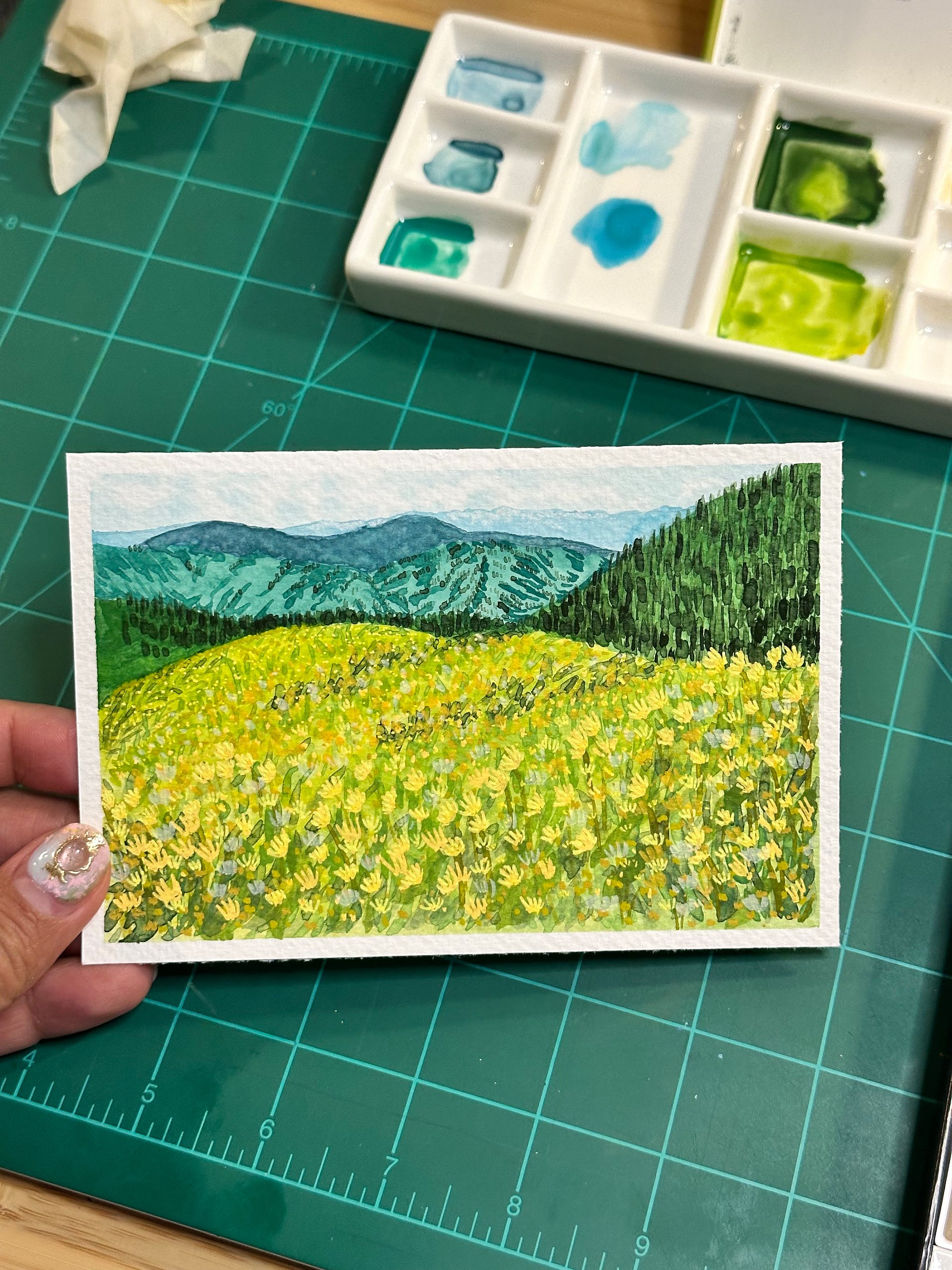 Cashmere Canyons Original Watercolor Painting product image (1)