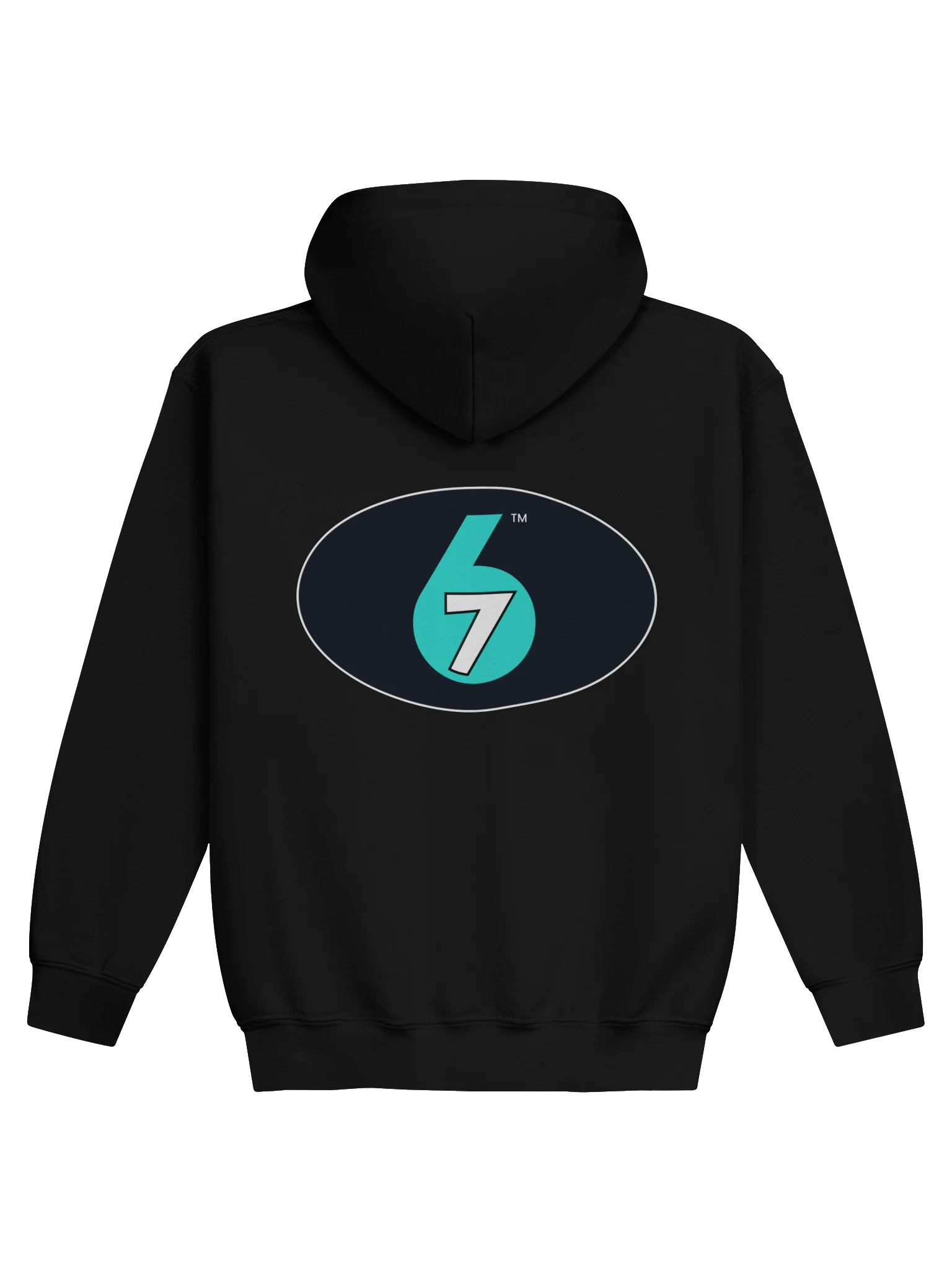 Kids Pullover Hoodie - Black, Logo on Back product image (2)