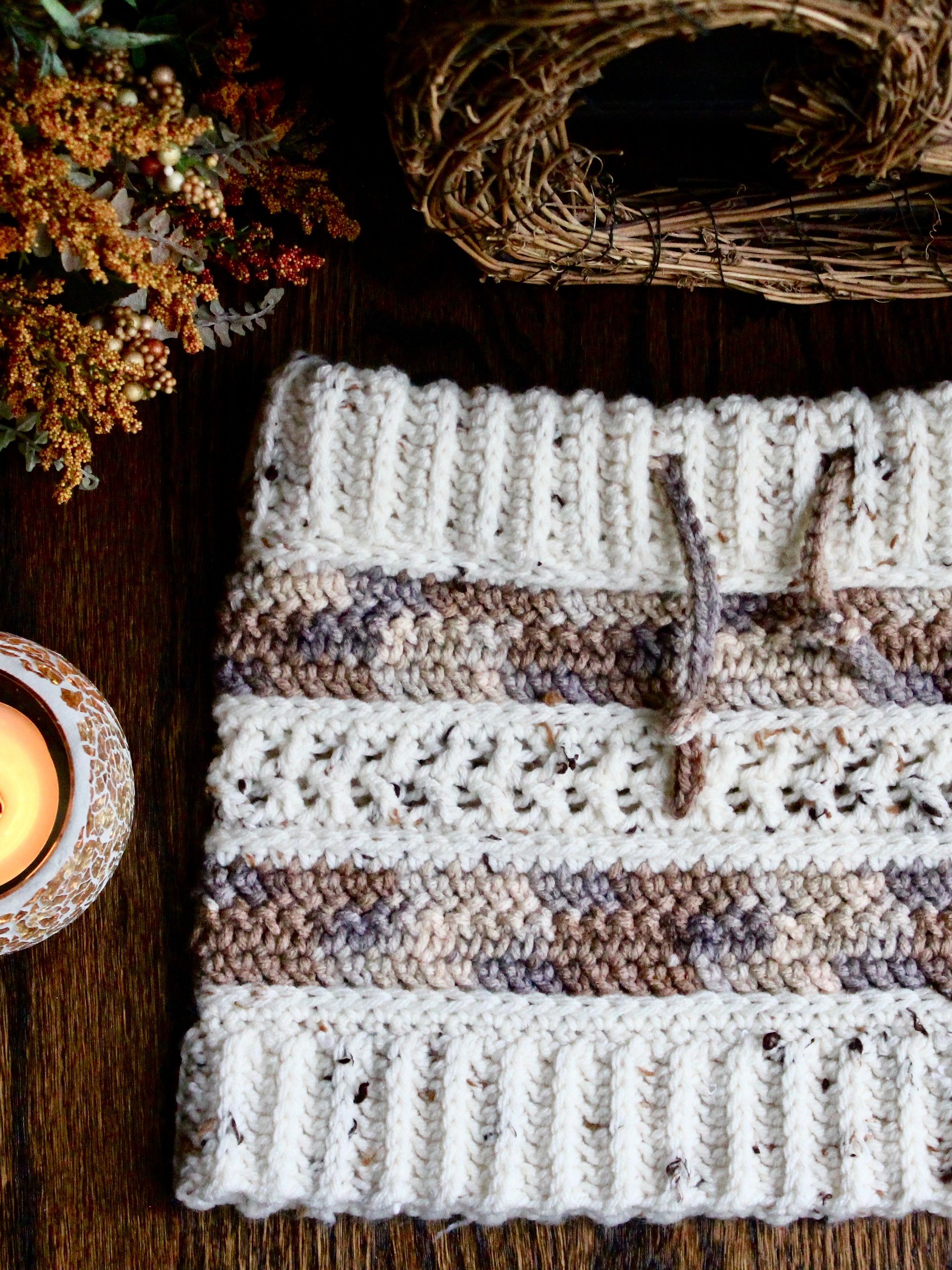 Persinette Drawstring Crochet Cowl Pattern | Instant PDF download with Photo Tutorial product image (6)