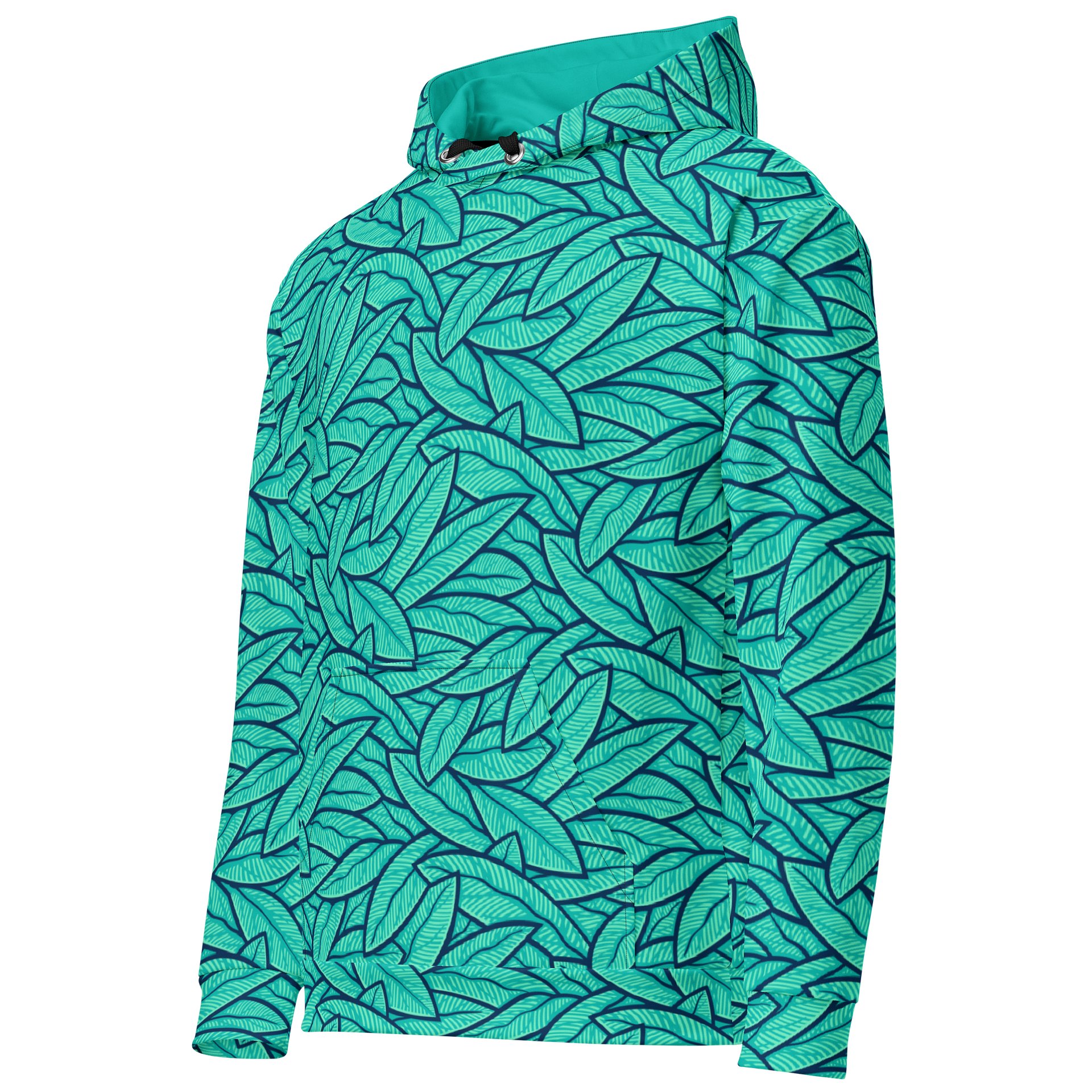 Cyan Leafs - Unisex Hoodie product image (2)