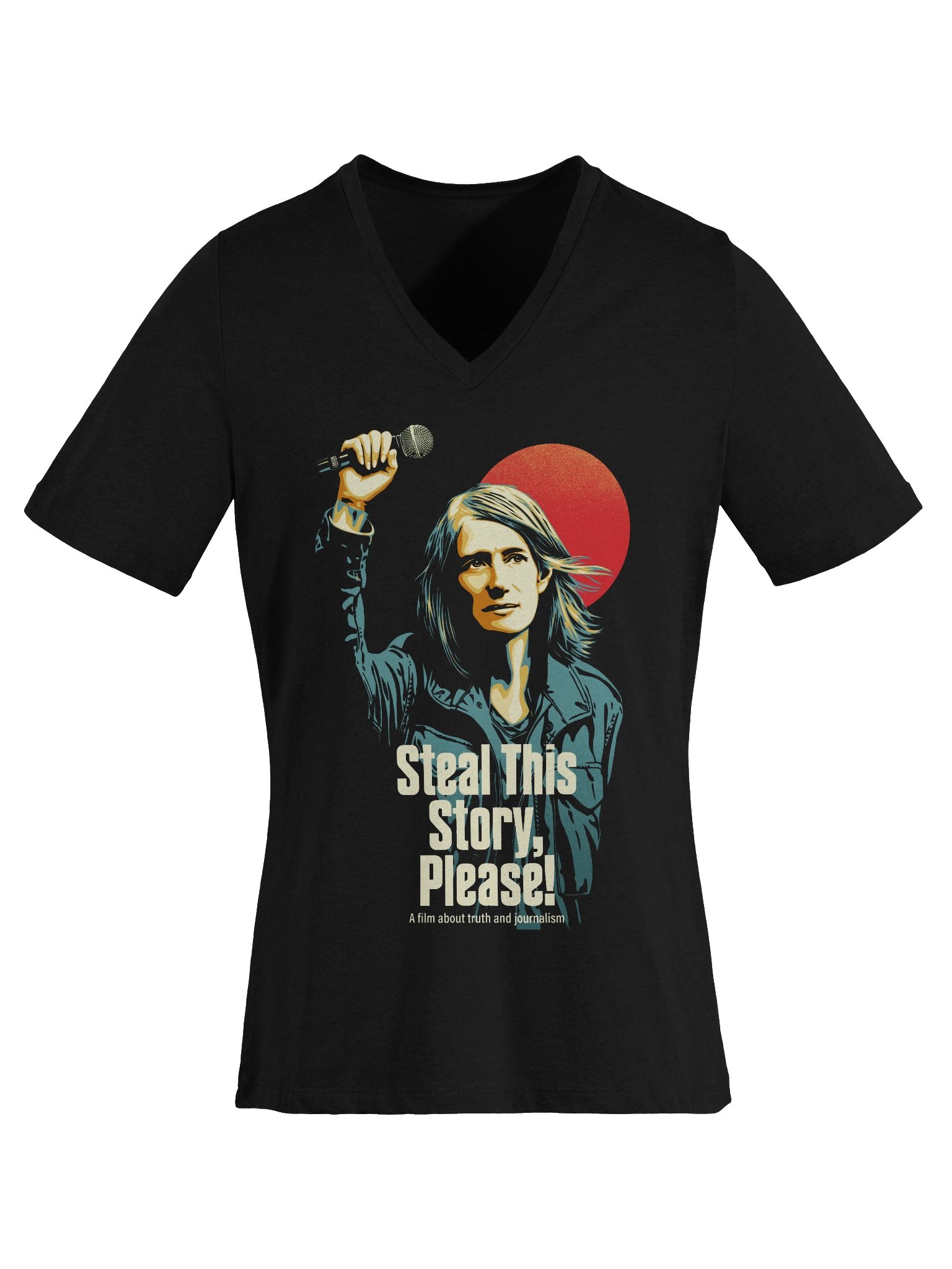 Steal This Story Please - Vee Tee with Artwork on Front, Quote on Back product image (6)