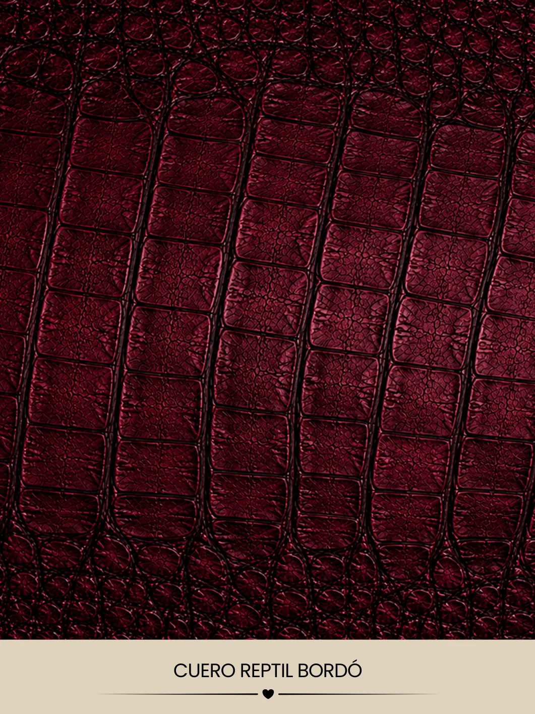 CUERO REPTIL BORDÓ product image (1)