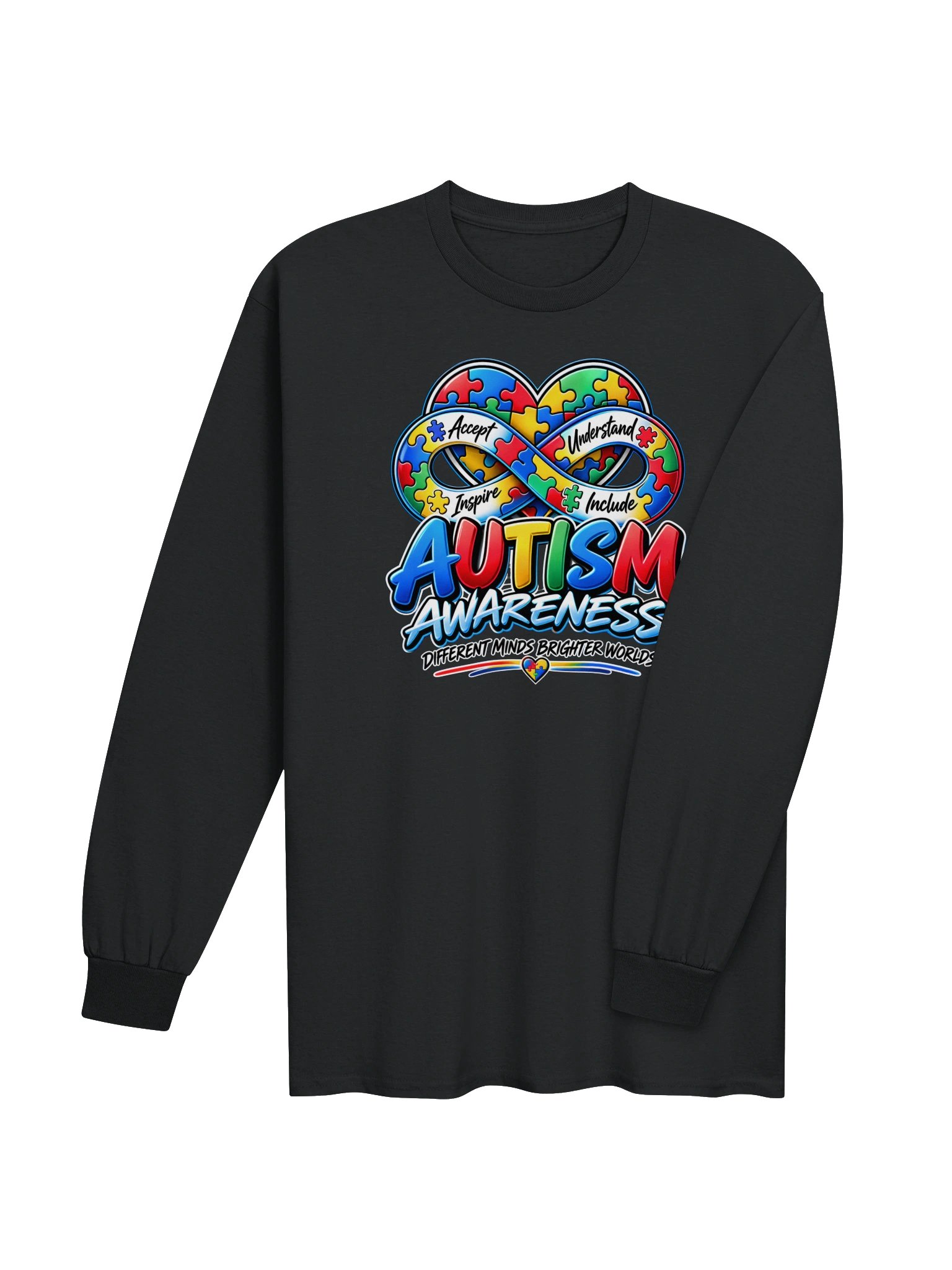 Blacktop Brand "Autism Awareness" Long-Sleeve Tee product image (38)