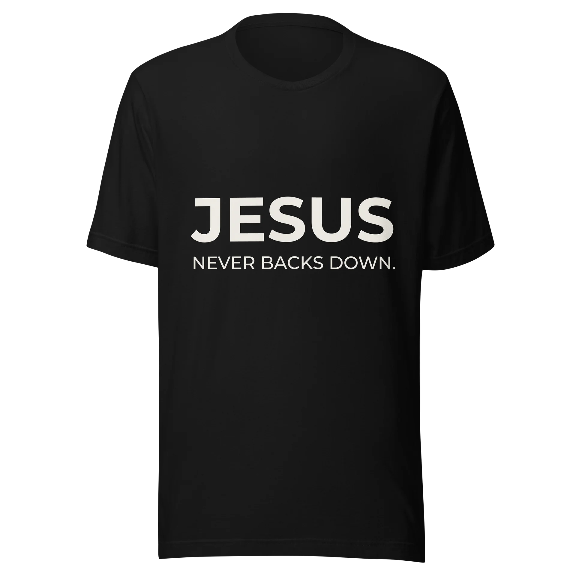 JESUS NEVER BACKS DOWN. product image (1)